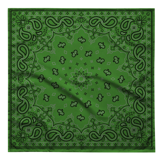 LGBTQ Bandana in Green L LGBTQ-pride-bandana-green-front