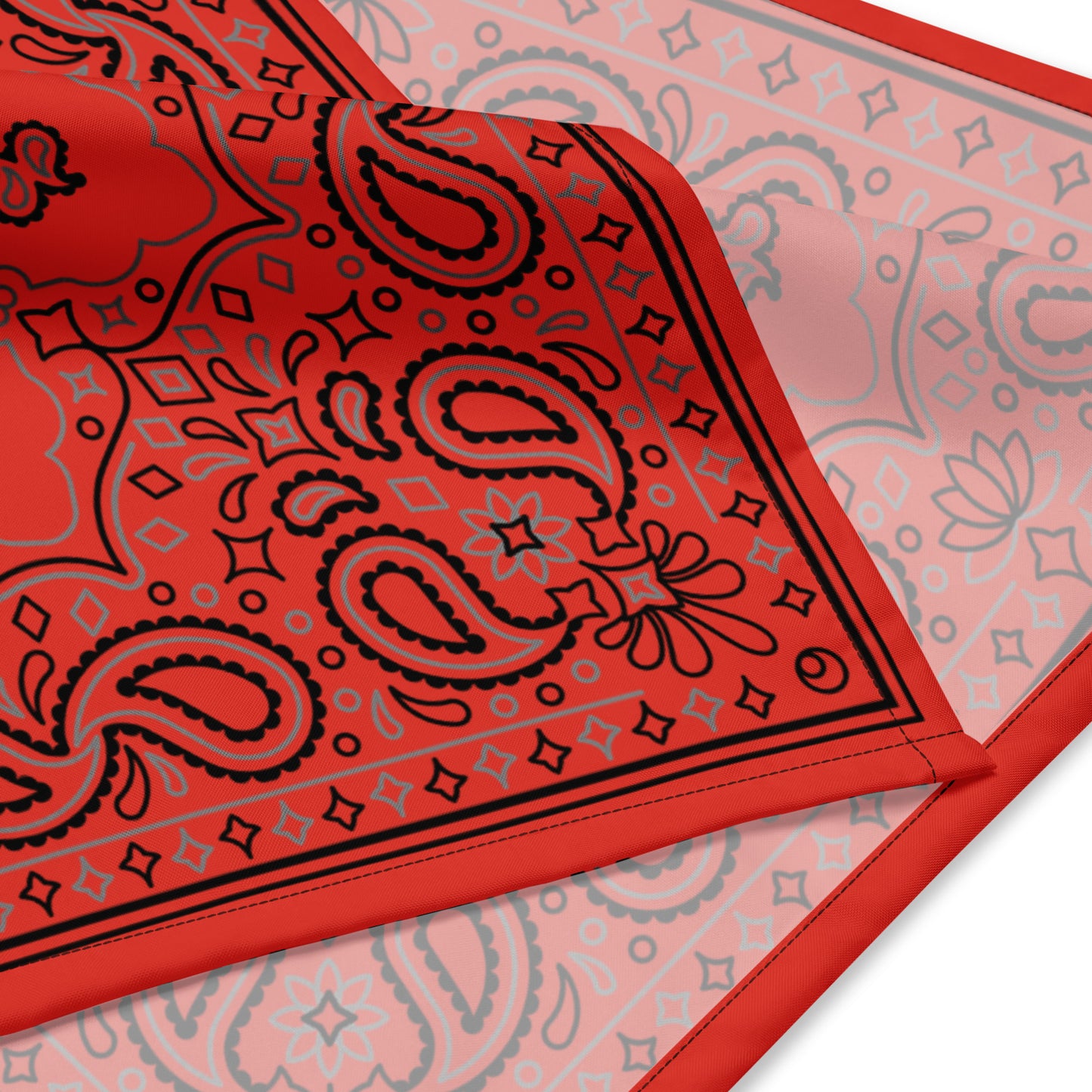 LGBTQ Bandana in Red LGBTQ-pride-bandana-red-detail