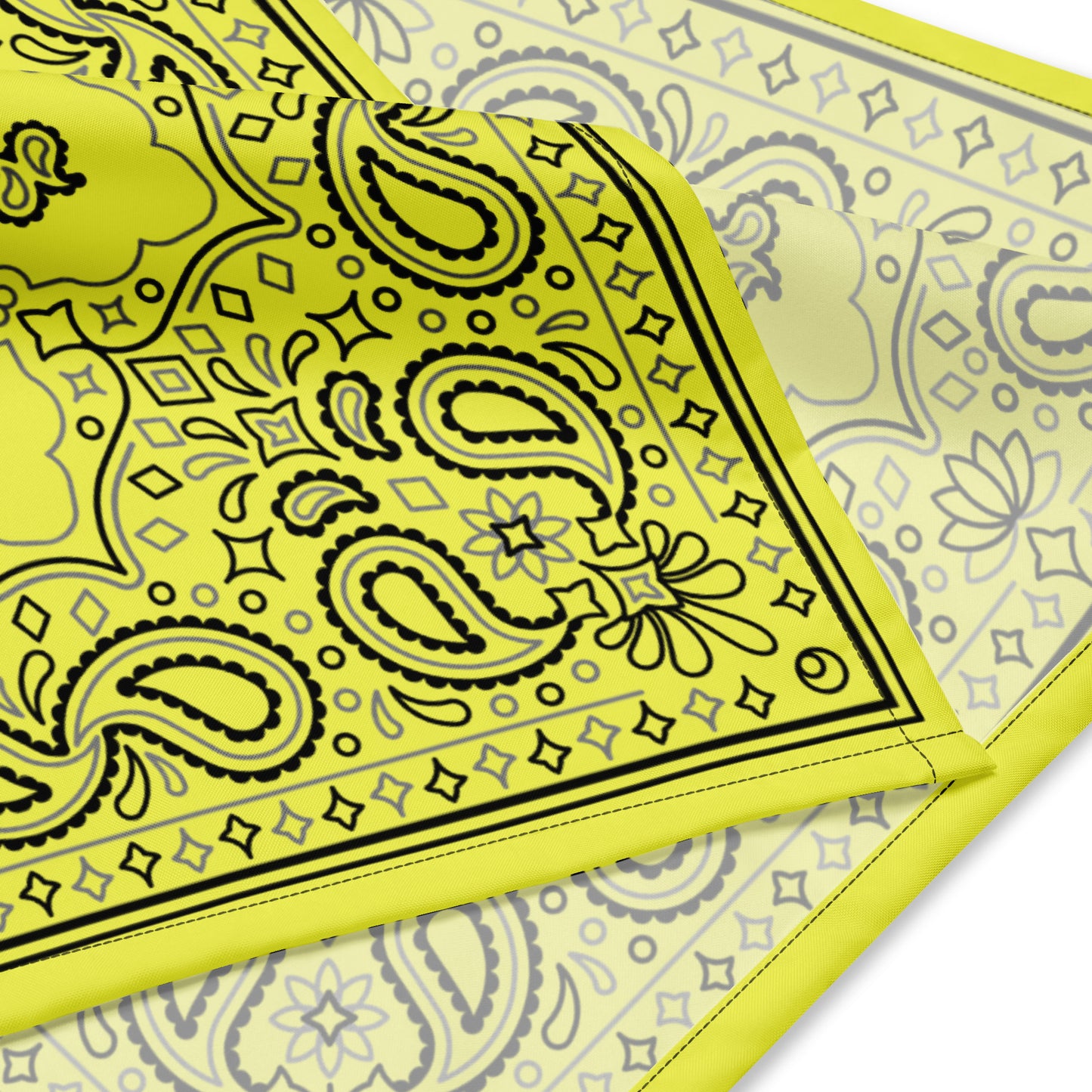 LGBTQ Bandana in Yellow LGBTQ-pride-bandana-yellow-detail