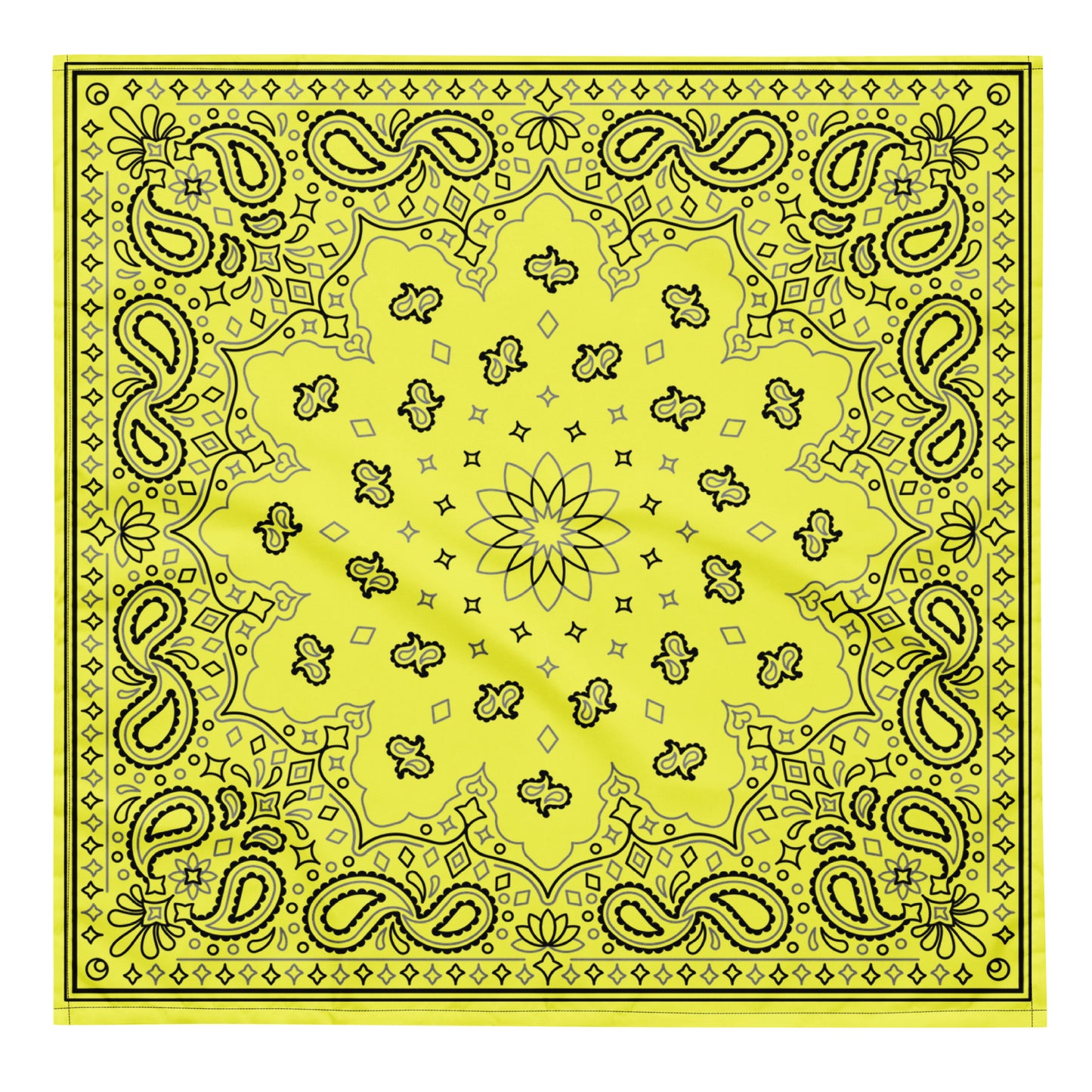 LGBTQ Bandana in Yellow L LGBTQ-pride-bandana-yellow-front