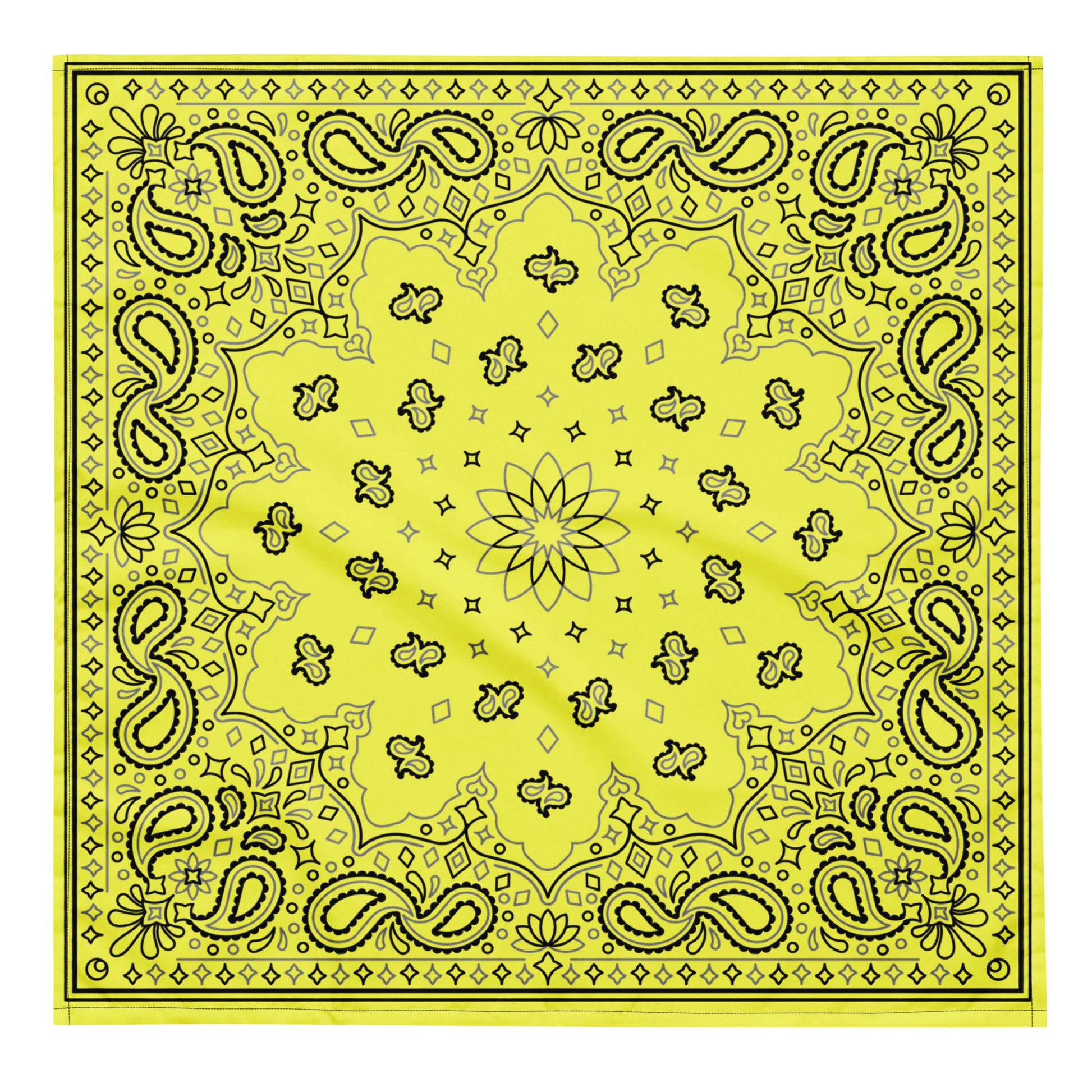 LGBTQ Bandana in Yellow L LGBTQ-pride-bandana-yellow-front