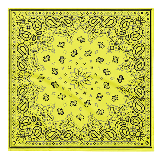 LGBTQ Bandana in Yellow L LGBTQ-pride-bandana-yellow-front