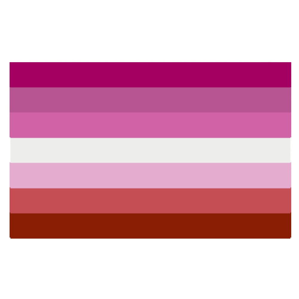 Lesbian Pride Flag 3x5 - "Pink" Lesbian 3x5 LesbianPinkPrideFlag3x5