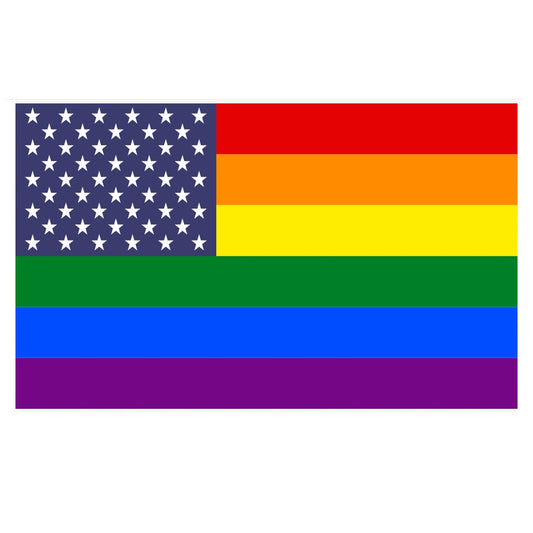 LGBTQ Pride Flag 3x5 - USA New Glory American Flag Pride 3x5 NewGloryPrideFlag3x5