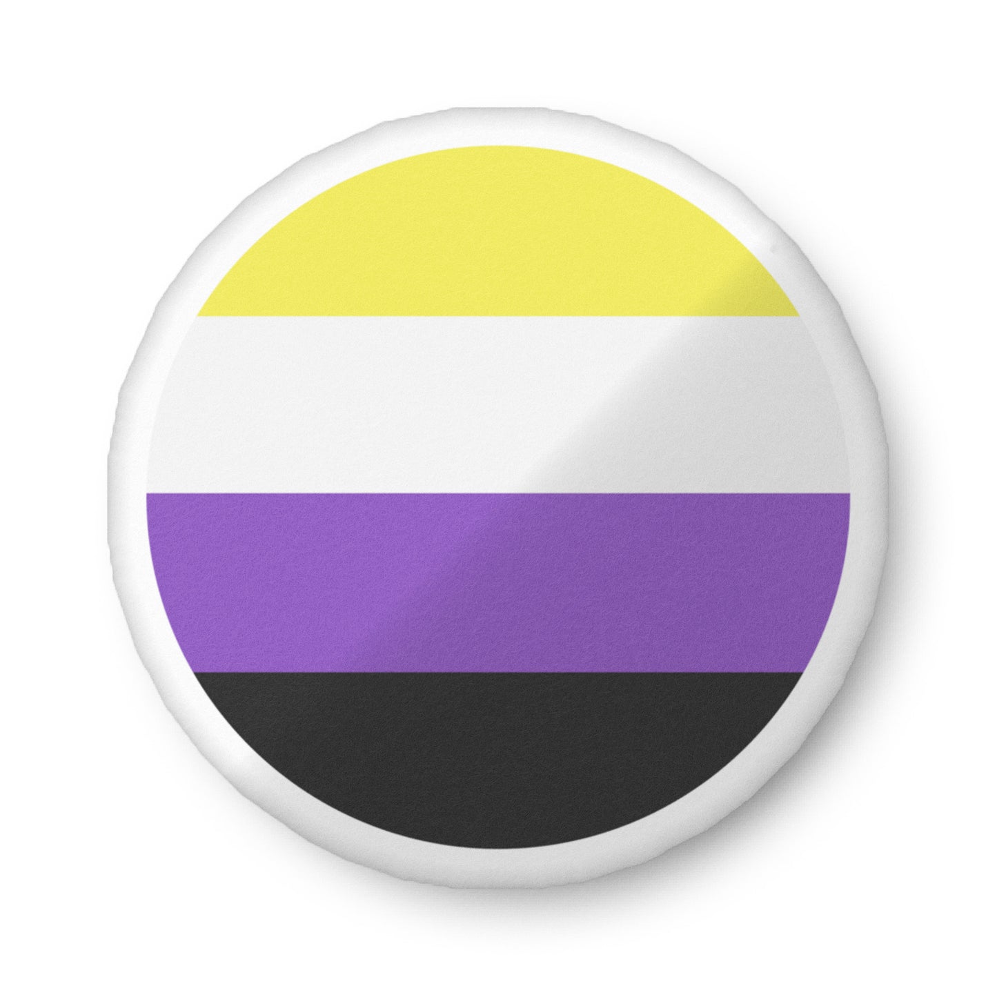 Nonbinary Enby Pride Circle Pillow 22″×22″ Nonbinary Nonbinary_Enby_Pride_Circle_Pillow_22x22_front