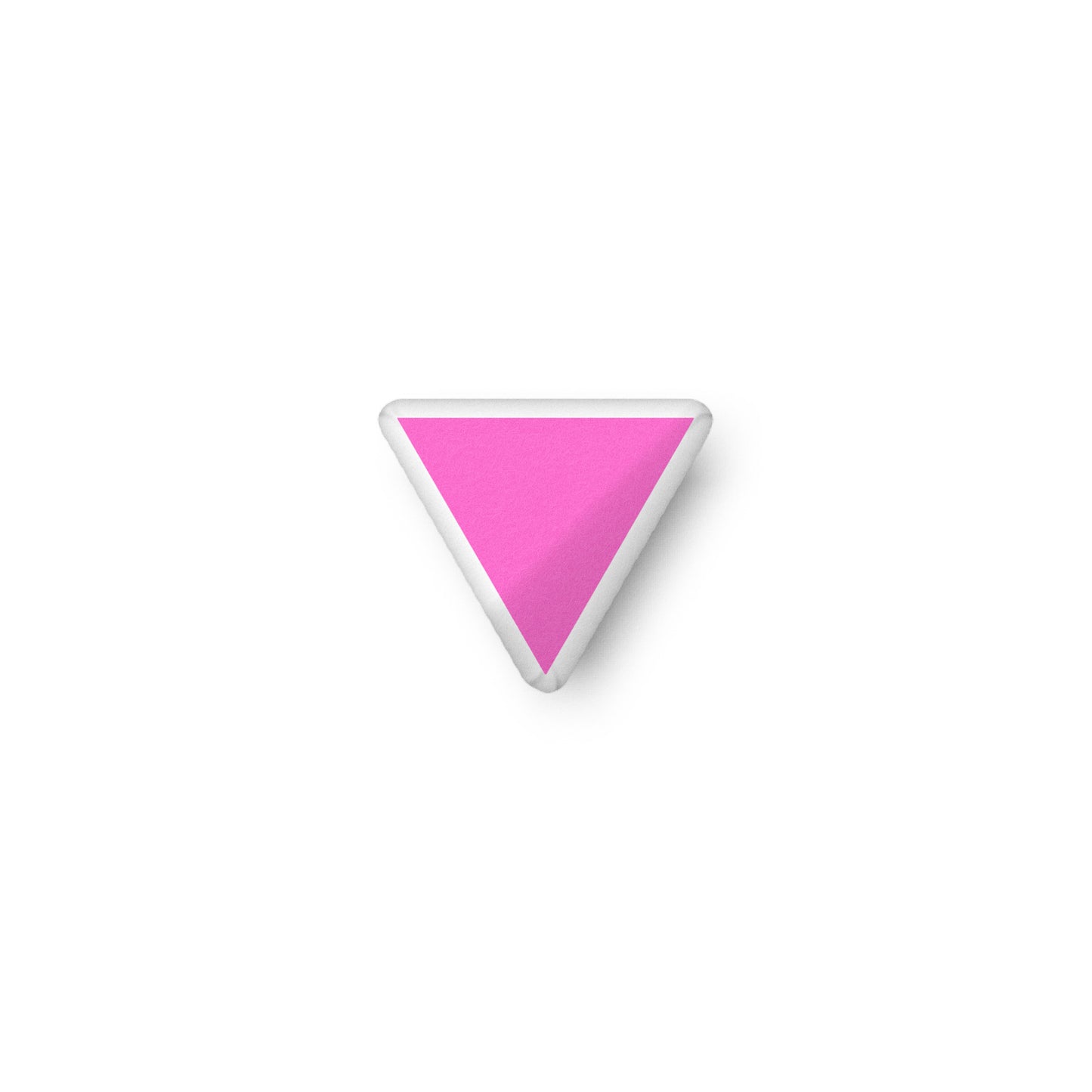 Pink Triangle Shaped Pillow 10″×10″ Pride Pink_Triangle_Shaped_Pillow_10x10_front