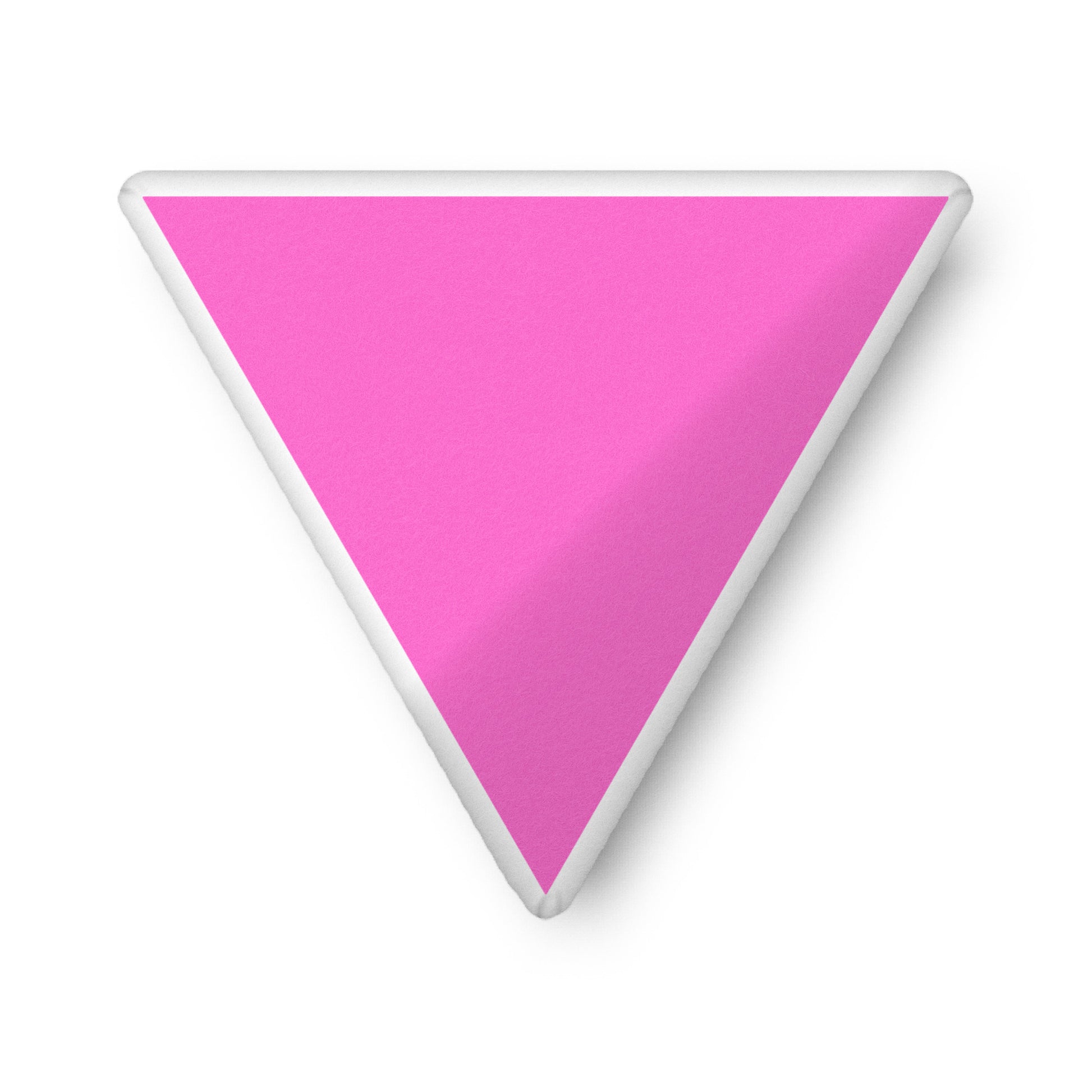 Pink Triangle Shaped Pillow 22″×22″ Pride Pink_Triangle_Shaped_Pillow_22x22_front