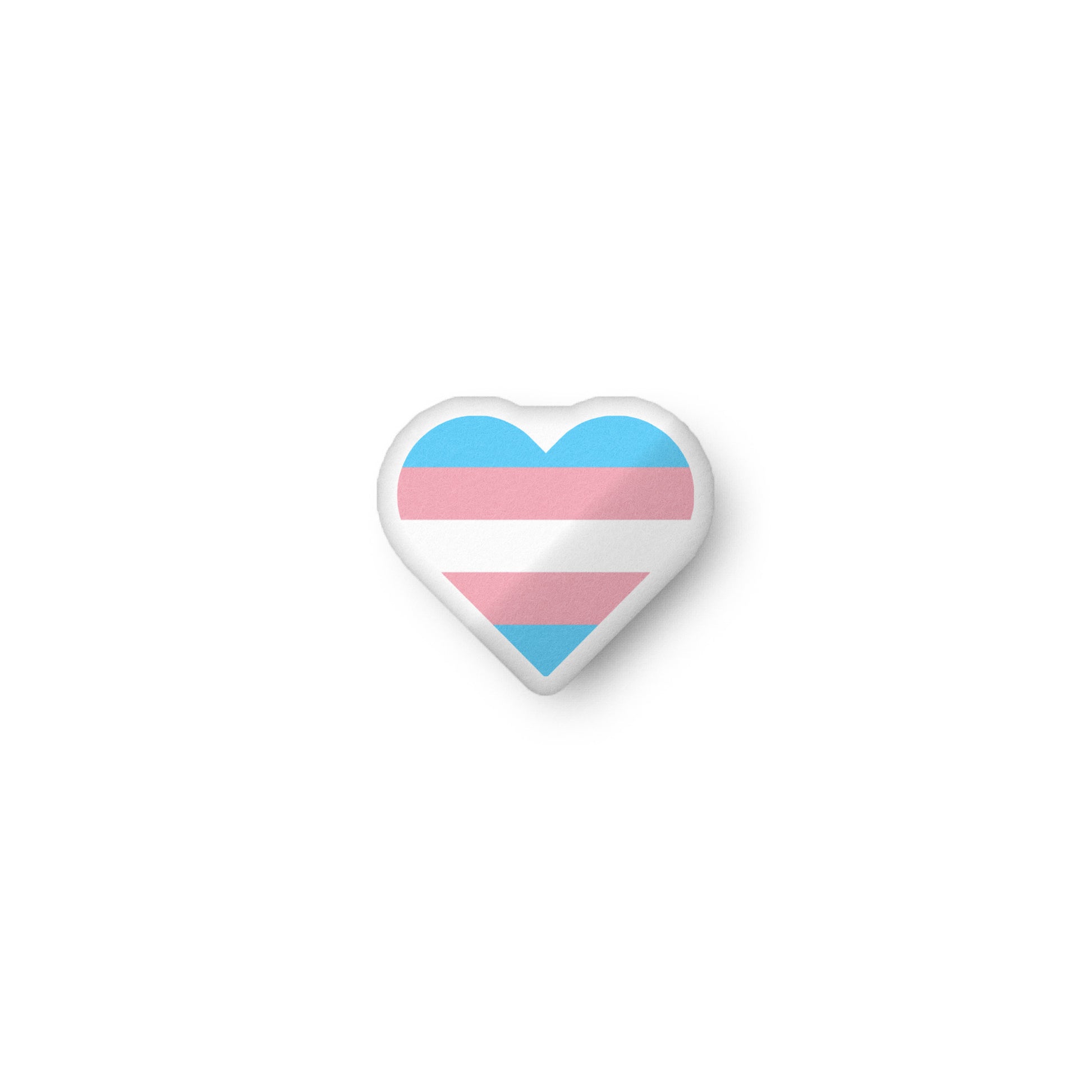 Transgender Trans Heart Shaped Pillow 10″×10″ Transgender Transgender_Trans_Heart_Shaped_Pillow_10x10_front