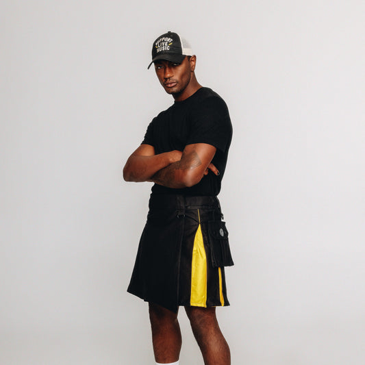 Versatta - Knee-Length Non-Binary Pride Hybrid Cargo Kilt - 19"