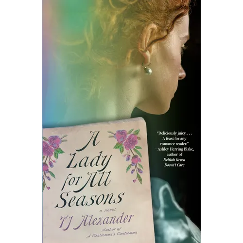 Book cover of 'A Lady for All Seasons' with a woman's profile in the background