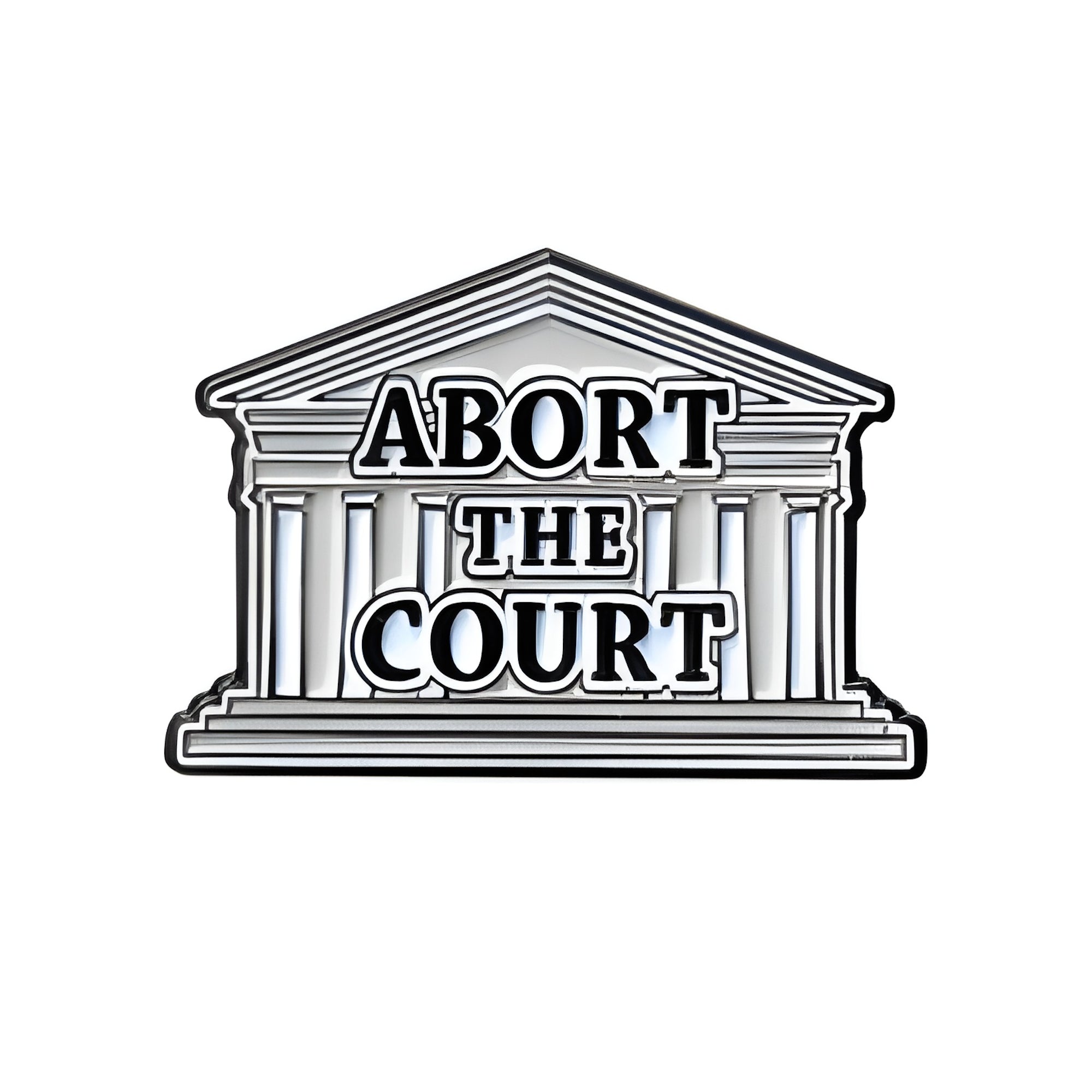 Abort the Court Pin | Reproductive Rights Enamel Pin – Pegasus Pride