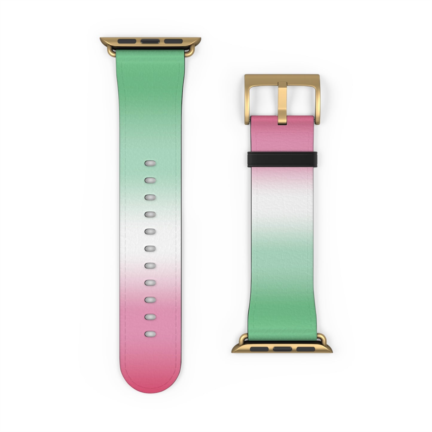 Abrosexual Pride Apple Watch Band Strap In Ombre 42 - 45 mm Gold Matte