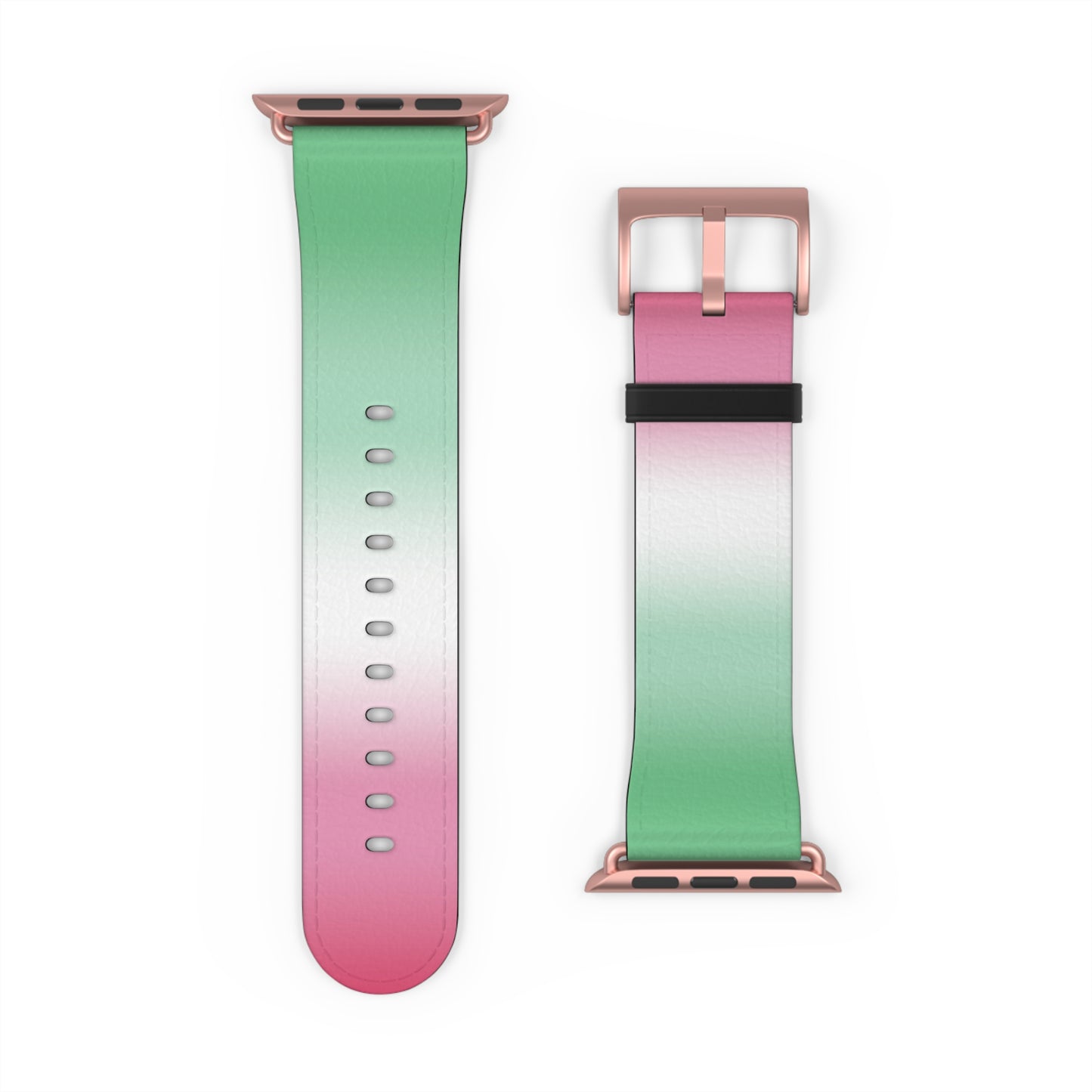 Abrosexual Pride Apple Watch Band Strap In Ombre 42 - 45 mm Rose Gold Matte