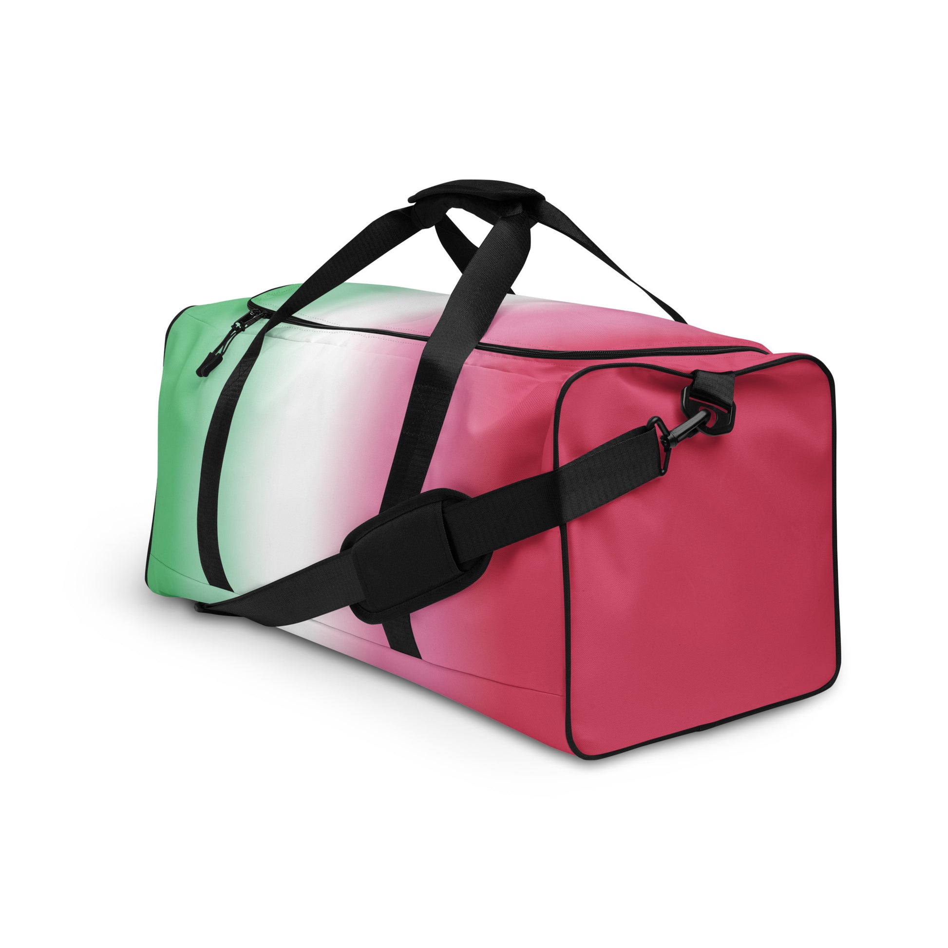 Abrosexual Pride Weekender Duffle Bag in Ombre abrosexual-pride-weekender-duffel-bag-in-ombre-left-front
