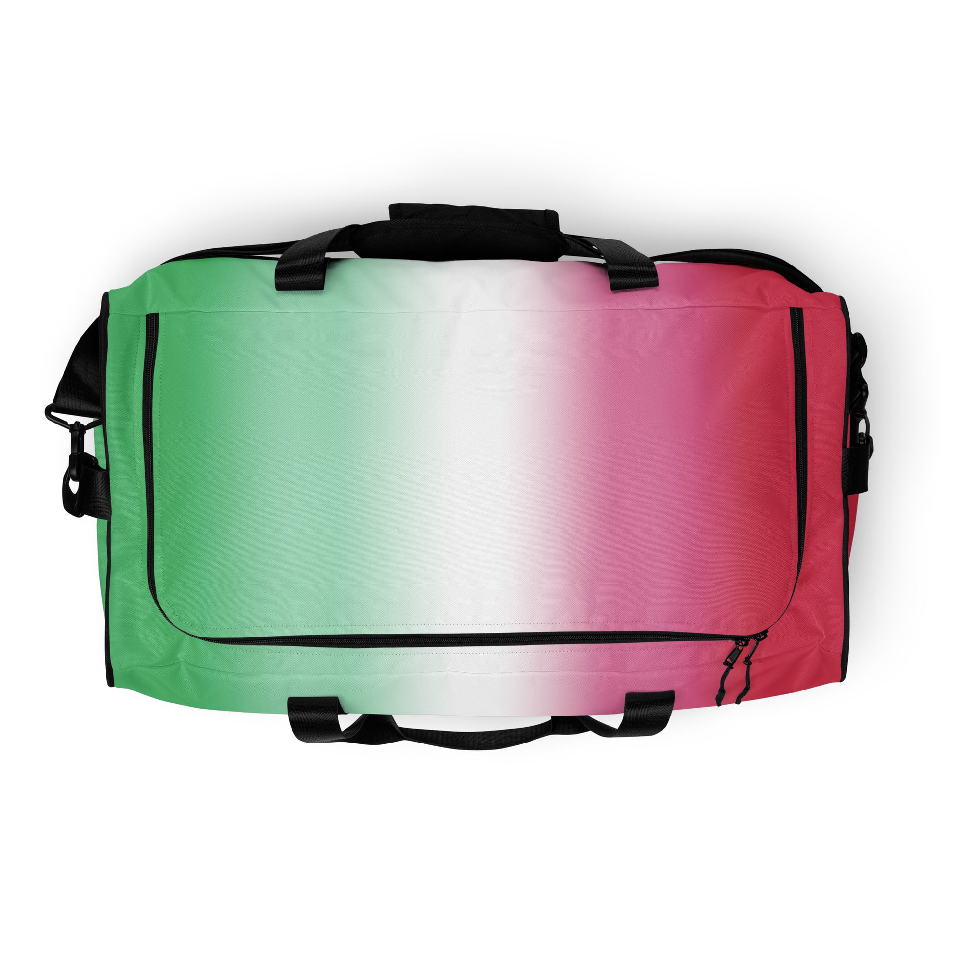 Abrosexual Pride Weekender Duffle Bag in Ombre abrosexual-pride-weekender-duffel-bag-in-ombre-top