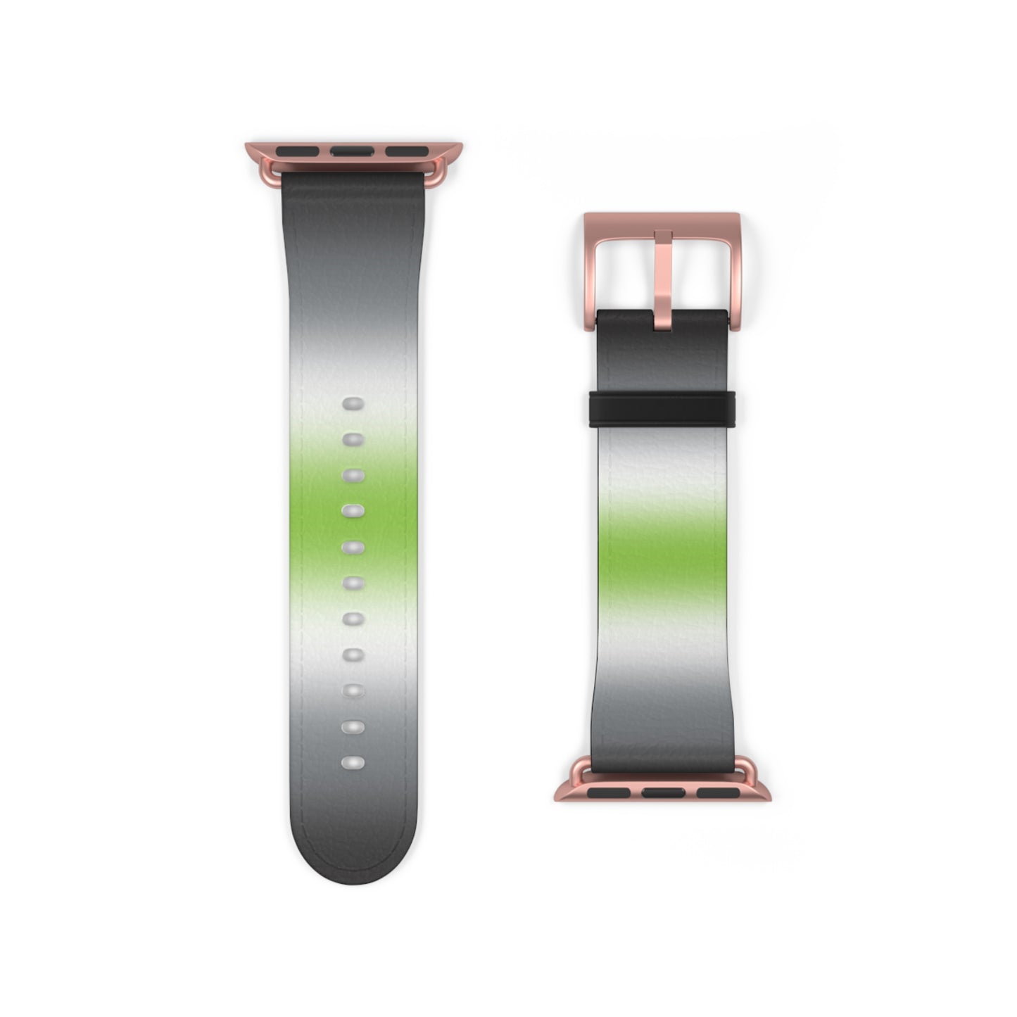 Agender Pride Apple Watch Band Strap In Ombre 38 - 41 mm Rose Gold Matte