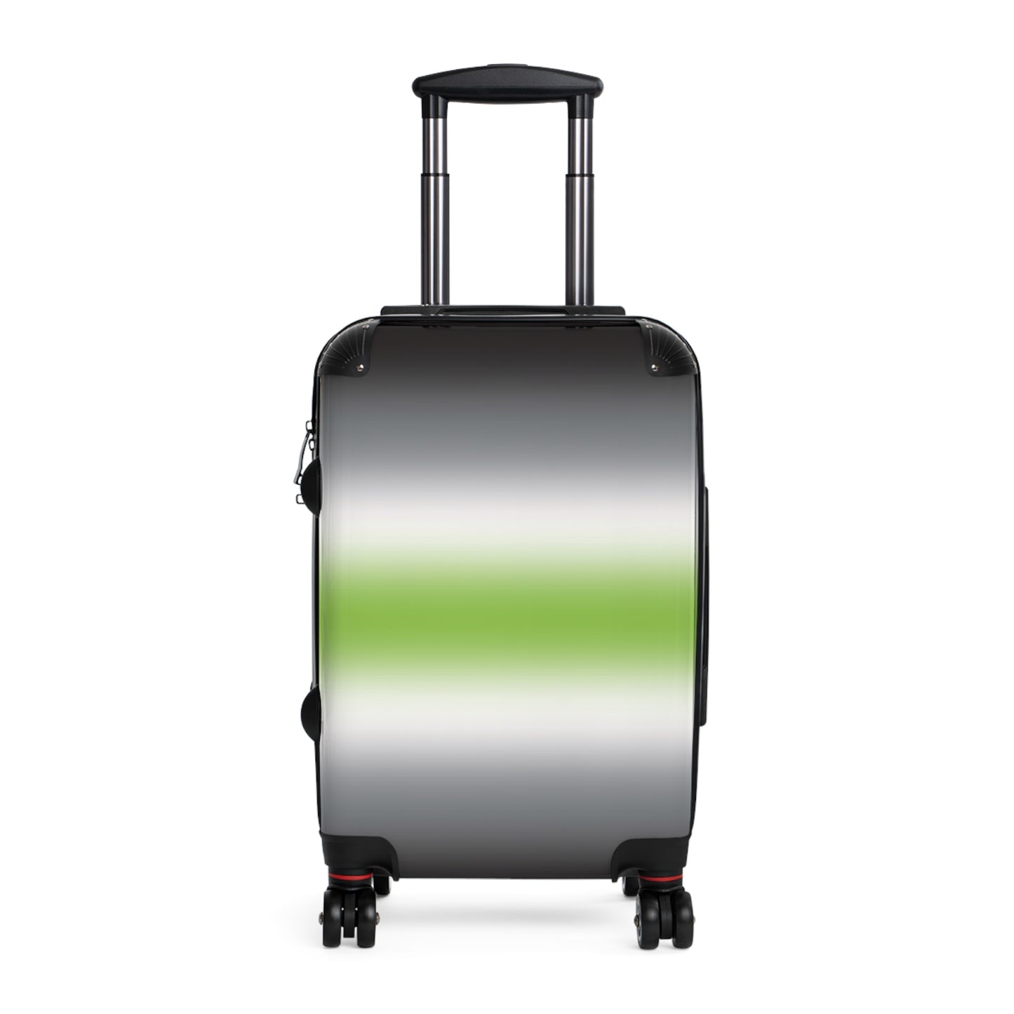 Agender Pride Hard-Shell Suitcase - Ombre Small Agender agender-pride-hard-shell-suitcase-ombre-small-front