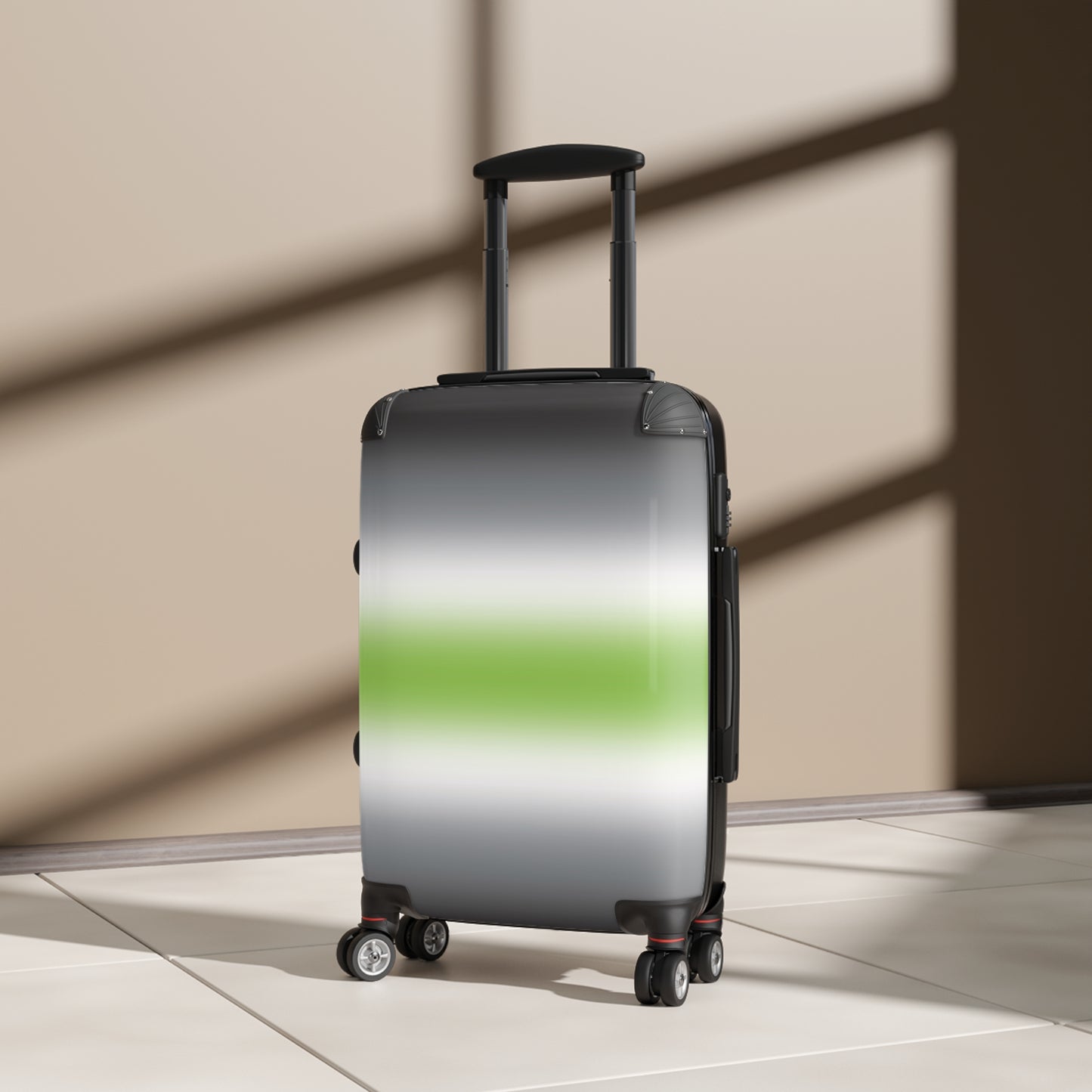 Agender Pride Hard-Shell Suitcase - Ombre agender-pride-hard-shell-suitcase-ombre-small-travel