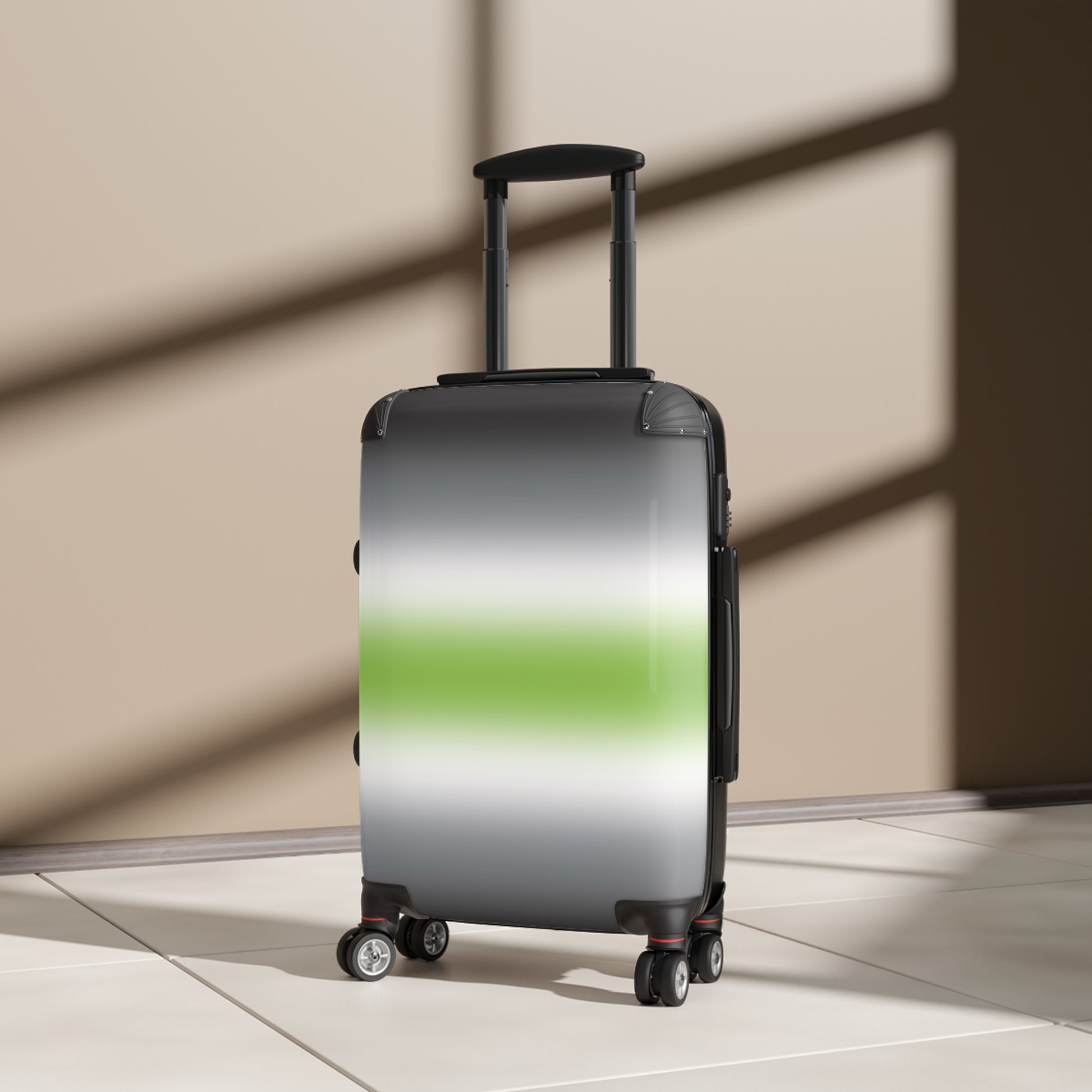 Agender Pride Hard-Shell Suitcase - Ombre agender-pride-hard-shell-suitcase-ombre-small-travel