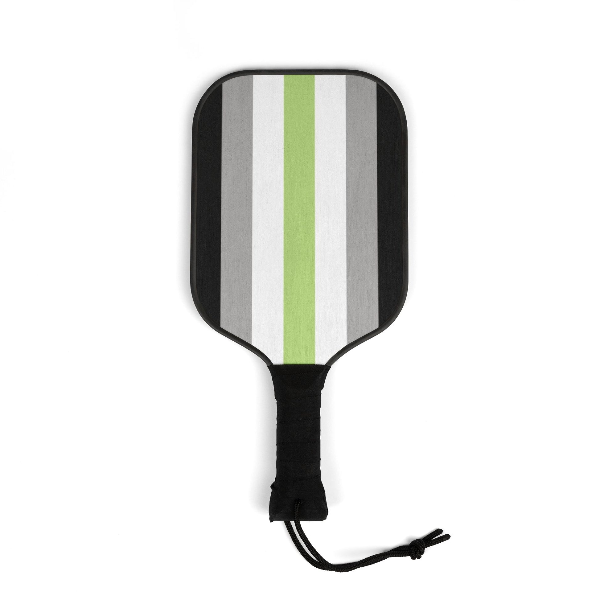 Agender Pride Pickleball Paddle Set with Balls agender-pride-pickleball-paddle-set-with-balls-single-paddle