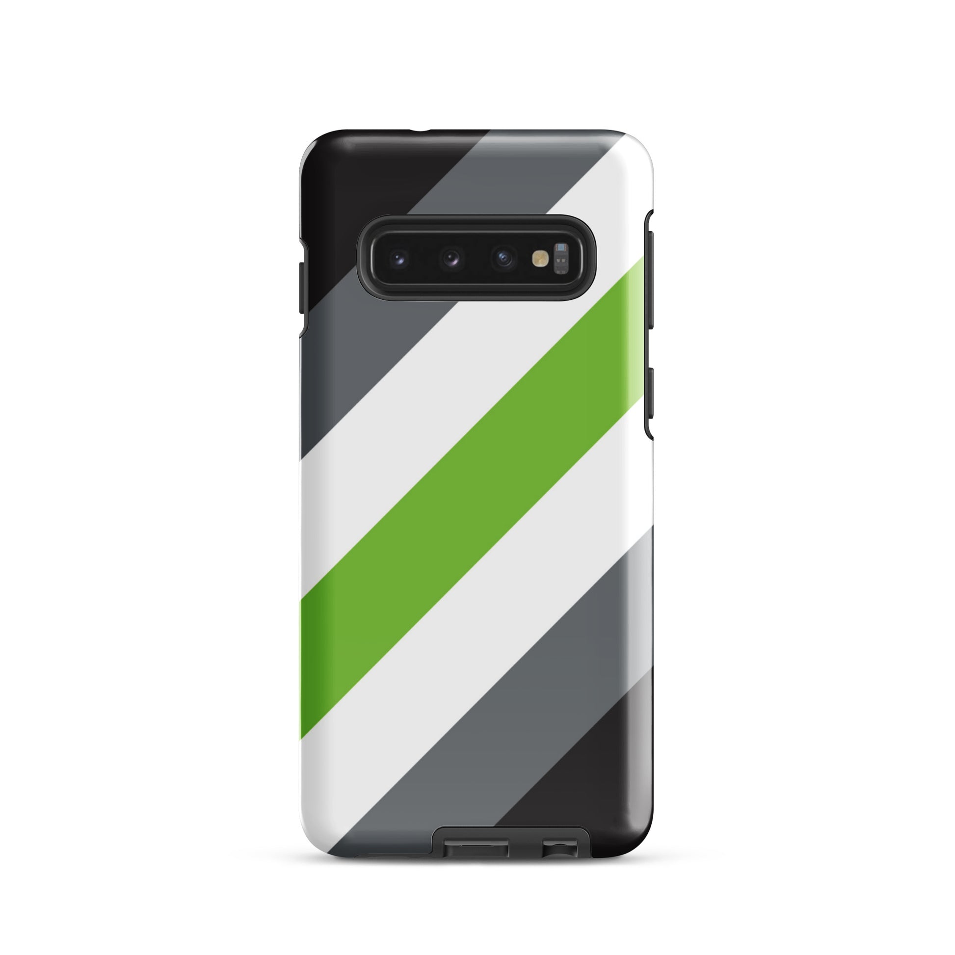 Agender Pride Tough Phone Case for Samsung Galaxy Samsung Galaxy S10 Agender agender-pride-tough-cell-phone-case-for-samsung-galaxy-s10-front