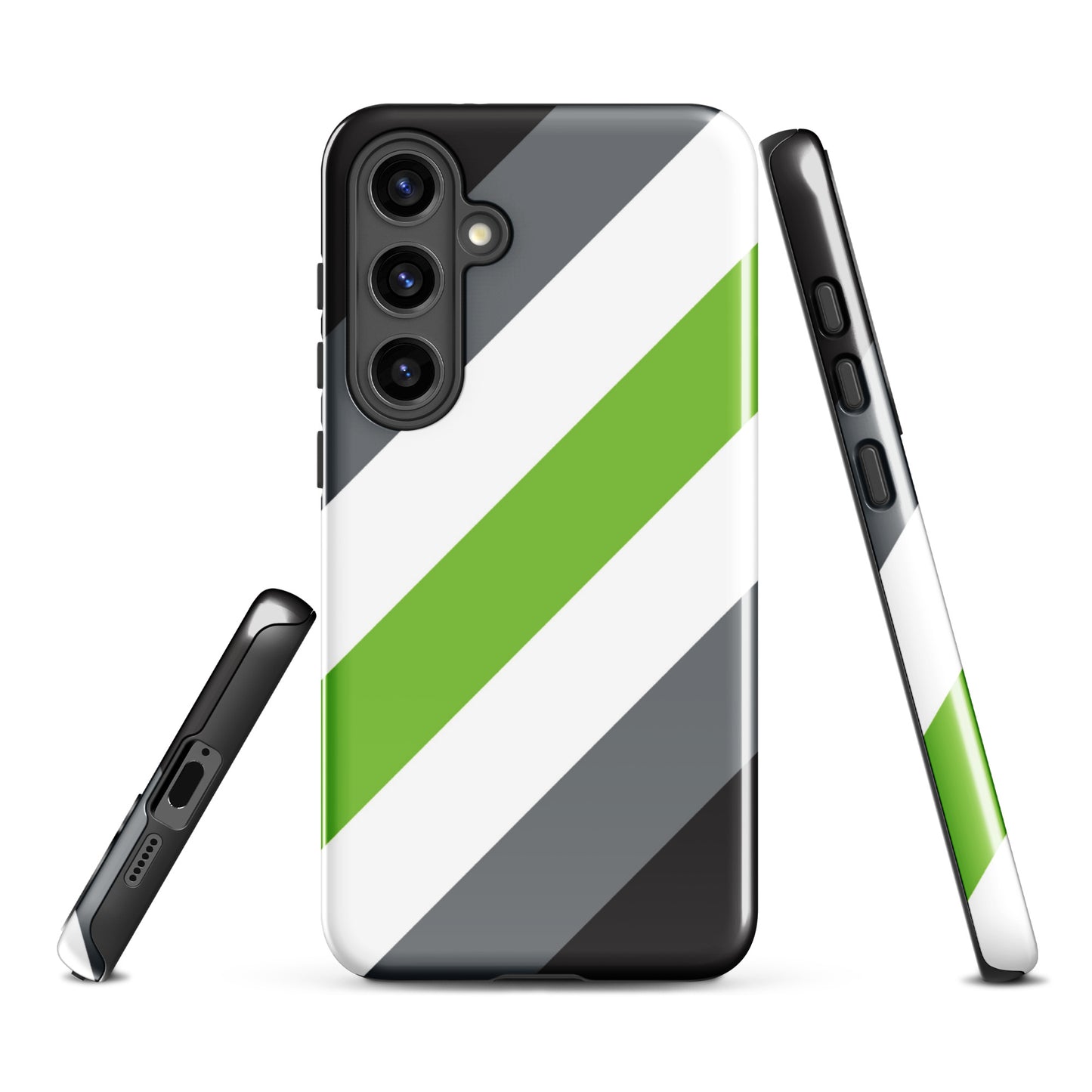 Agender Pride Tough Phone Case for Samsung Galaxy Samsung Galaxy S24 Plus Agender agender-pride-tough-cell-phone-case-for-samsung-galaxy-s24-plus-front