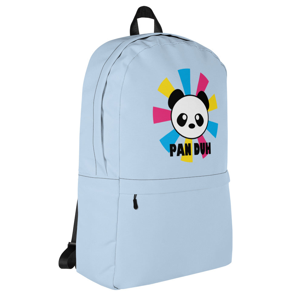 Pansexual Pan Pride Backpack - Pan Duh all-over-print-backpack-white-right-6456f4dc14d10