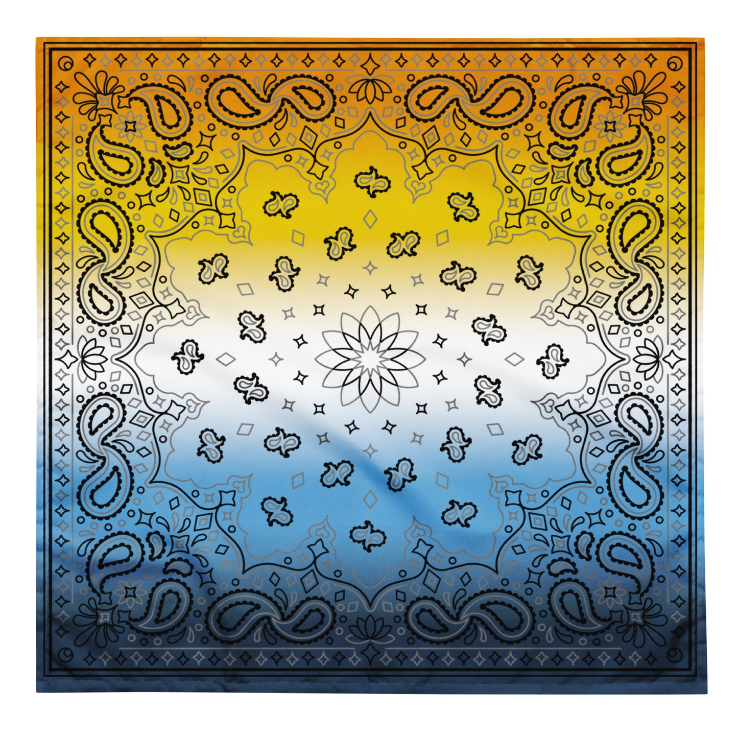 Aroace Pride Paisley Bandana Hanky Code L Aroace all-over-print-bandana-white-l-front-654d5c0163782