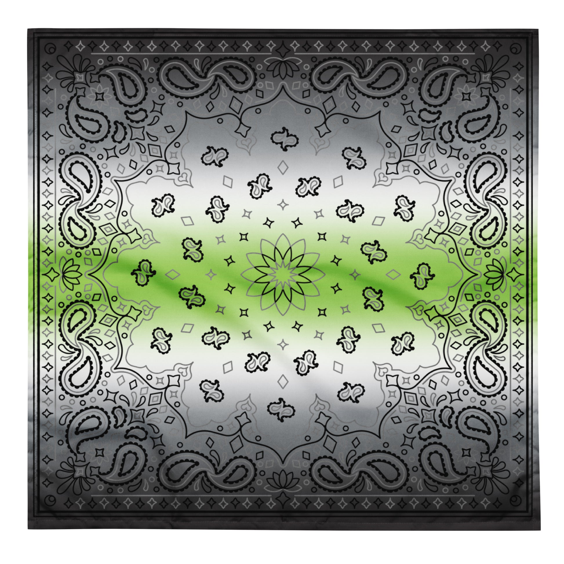 Agender Pride Paisley Bandana Hanky Code L Agender all-over-print-bandana-white-l-front-654d5f60564bc