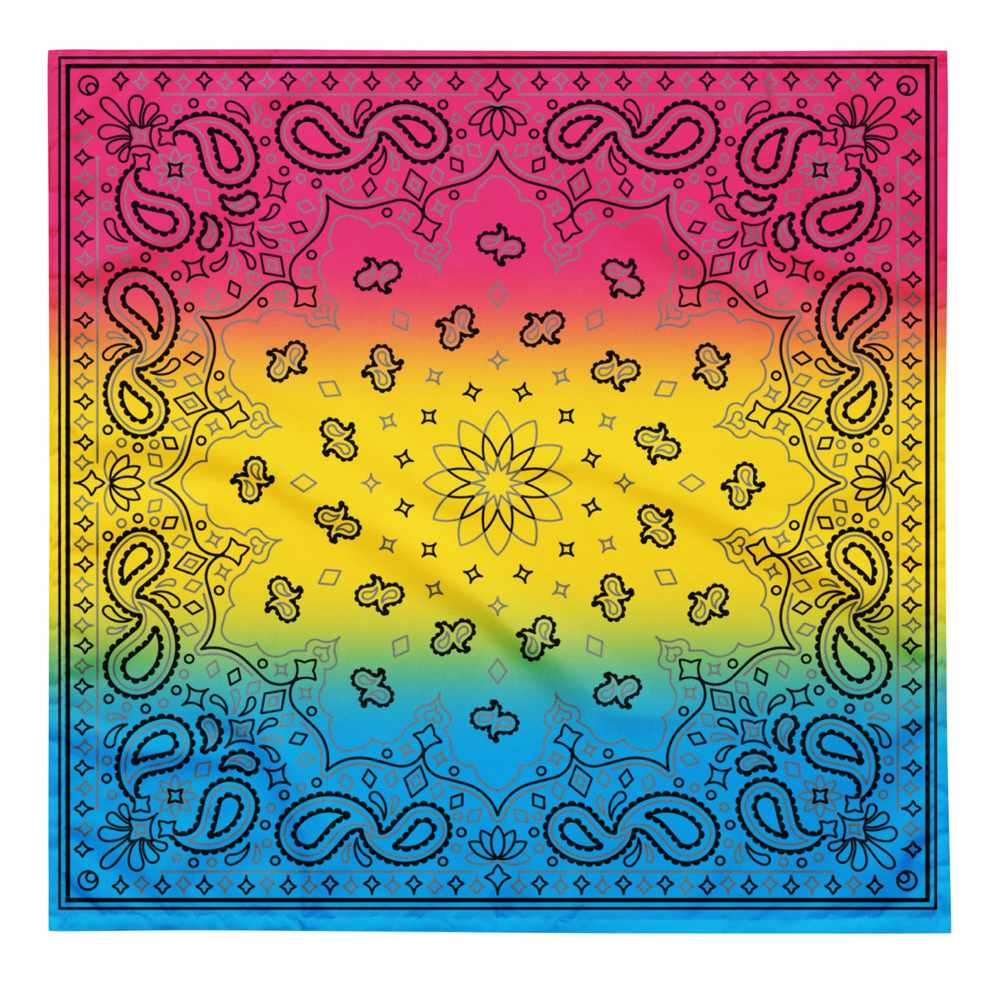 Pansexual Pan Pride Paisley Bandana Hanky Code L Pansexual all-over-print-bandana-white-l-front-654d600e47fd1