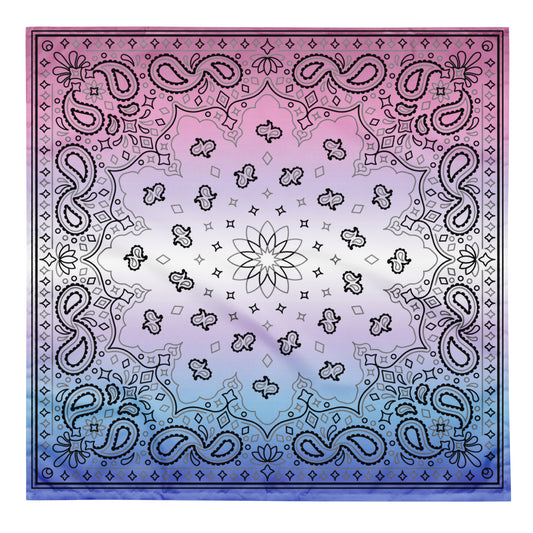 Bigender Pride Paisley Bandana Hanky Code L Bigender all-over-print-bandana-white-l-front-654d609e3a412