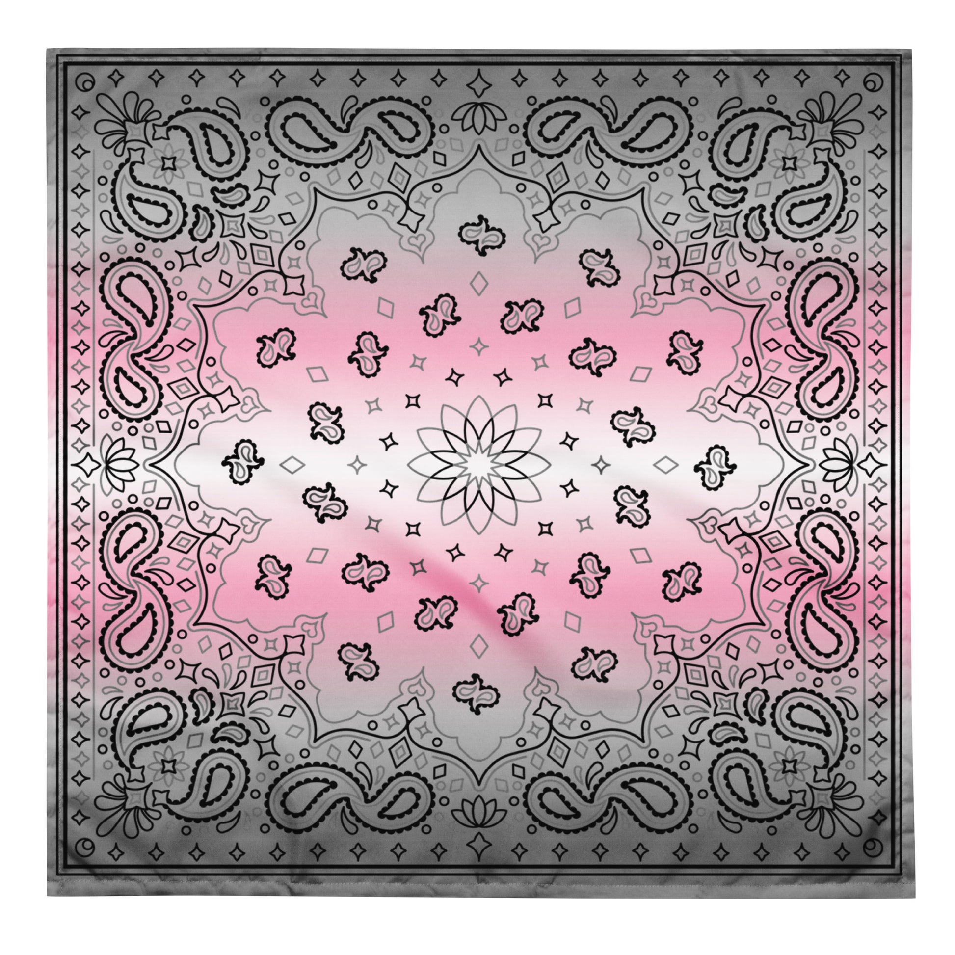 Demigirl Pride Paisley Bandana Hanky Code L Demigirl all-over-print-bandana-white-l-front-654d6270ae000