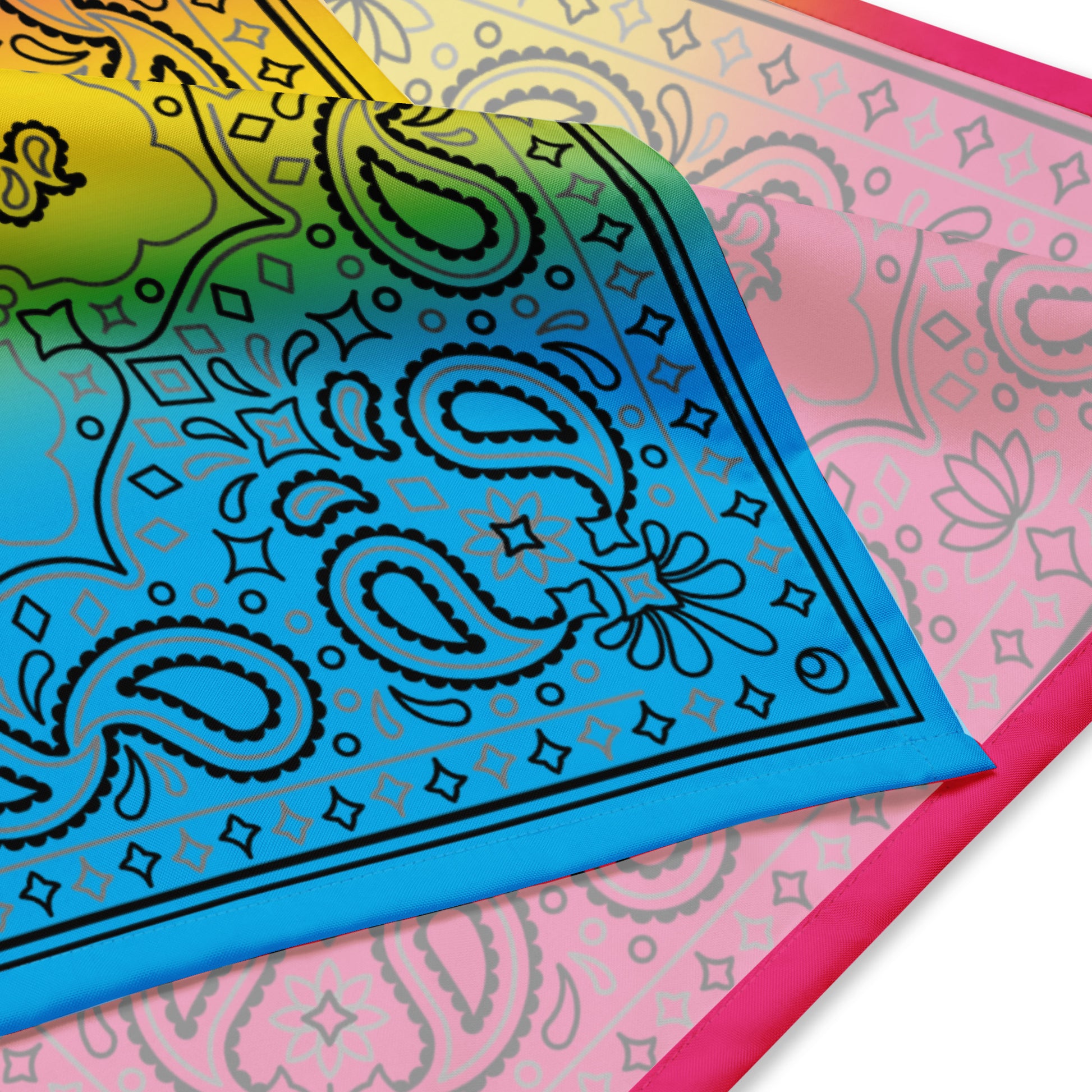 Pansexual Pan Pride Paisley Bandana Hanky Code all-over-print-bandana-white-l-product-details-654d600e48daf