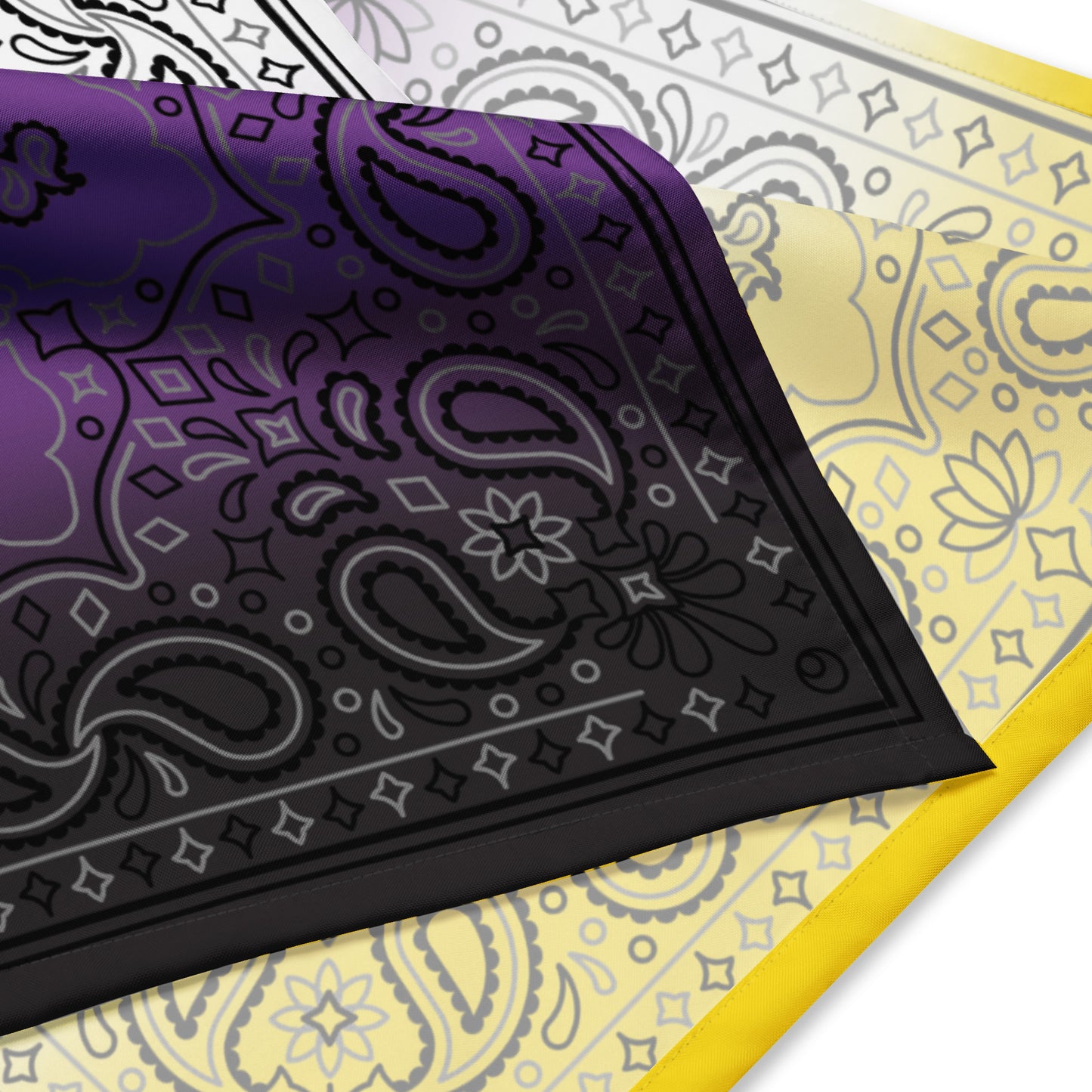 Nonbinary Enby Pride Paisley Bandana Hanky Code all-over-print-bandana-white-l-product-details-654d60b5120a8