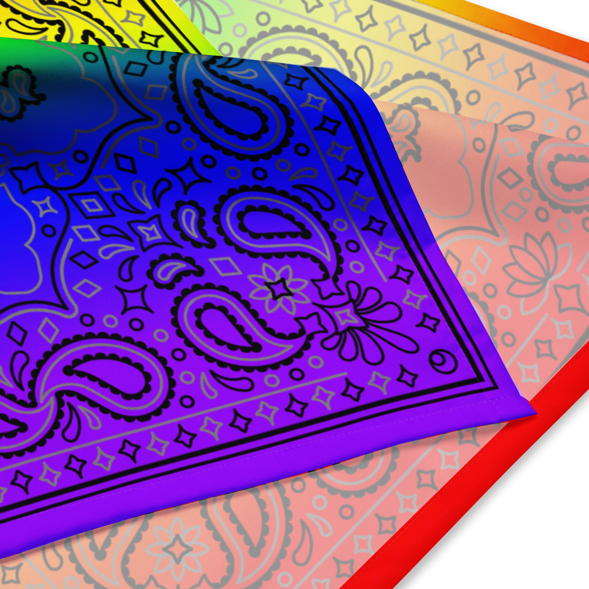 LGBTQ Pride Paisley Bandana Hanky Code - Rainbow all-over-print-bandana-white-l-product-details-654d6110d38f0