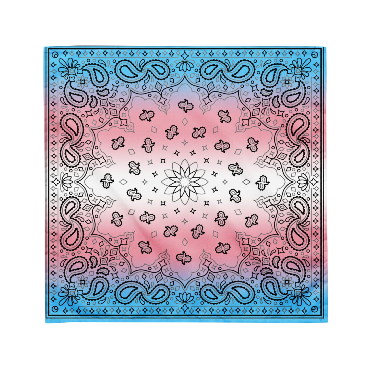 Transgender Trans Pride Paisley Bandana Hanky Code M Transgender all-over-print-bandana-white-m-front-654d5e51b5aa9