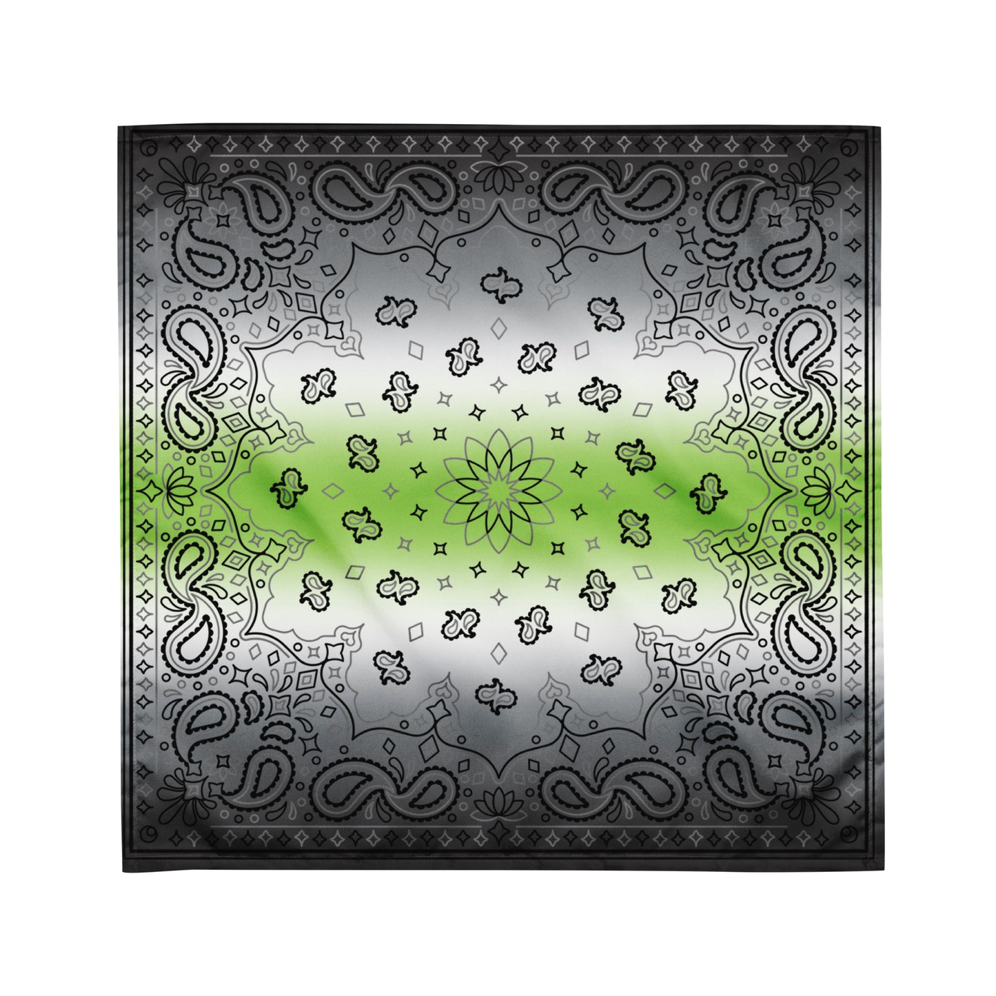 Agender Pride Paisley Bandana Hanky Code M Agender all-over-print-bandana-white-m-front-654d5f6057746