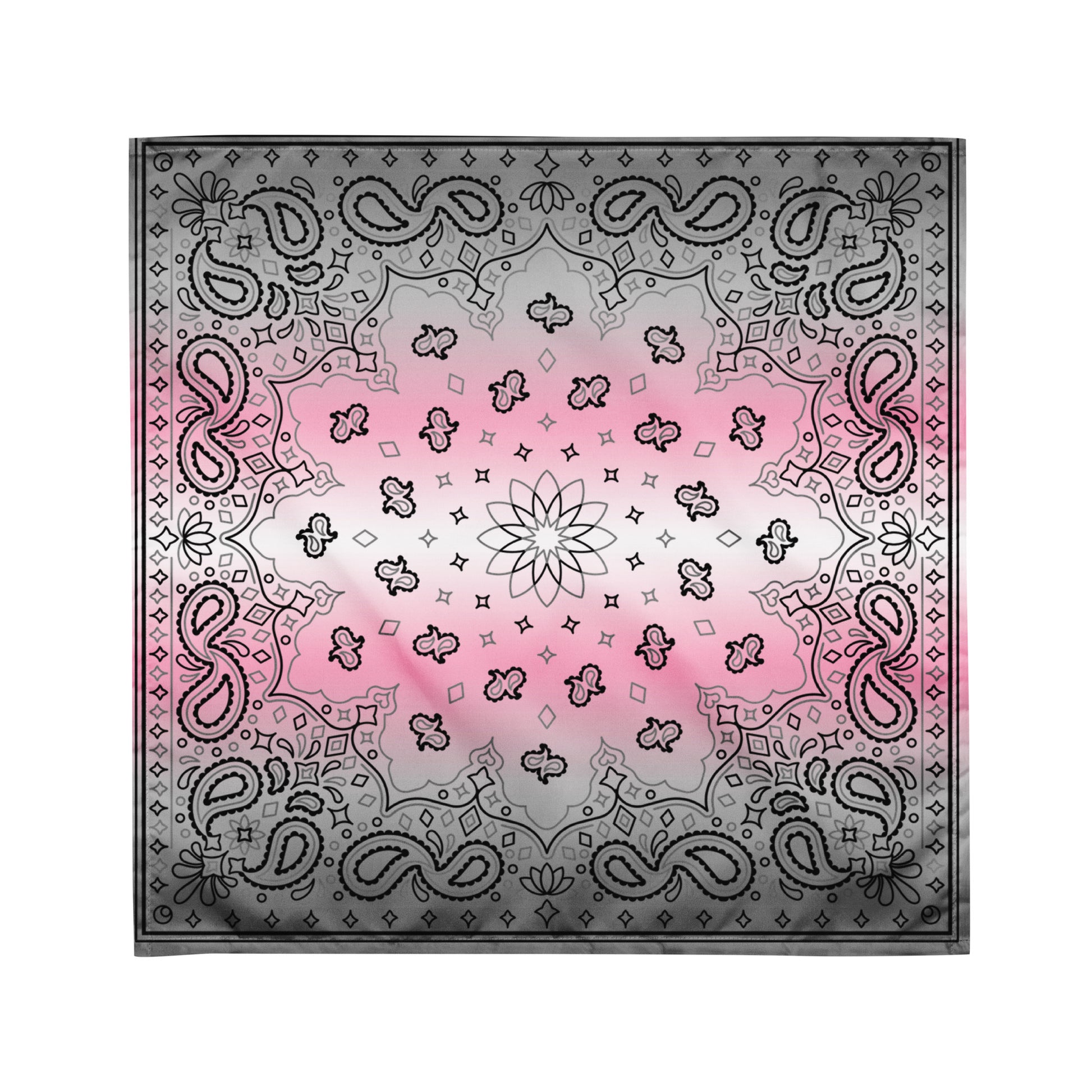 Demigirl Pride Paisley Bandana Hanky Code M Demigirl all-over-print-bandana-white-m-front-654d6270af5c8