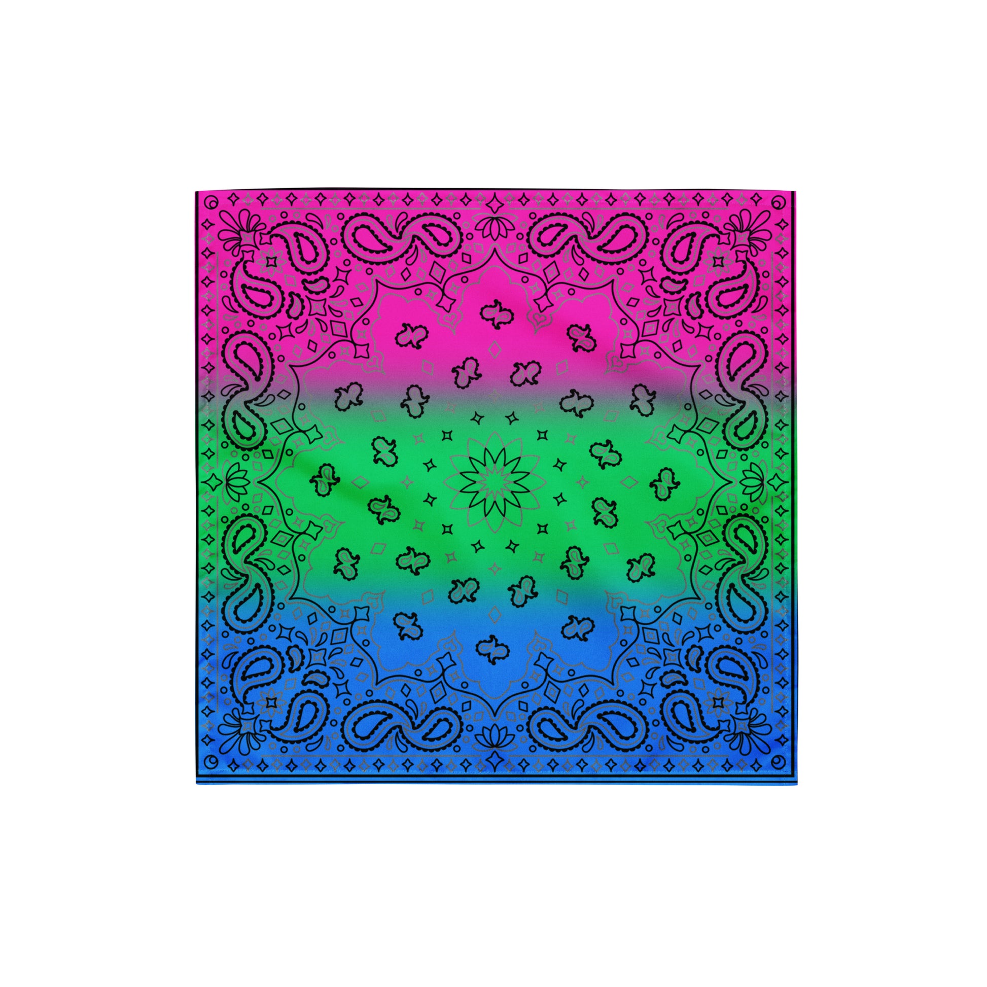 Polysexual Poly Pride Paisley Bandana Hanky Code S Polysexual all-over-print-bandana-white-s-front-654d5fb82b7b4