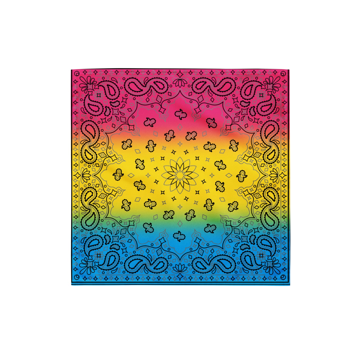 Pansexual Pan Pride Paisley Bandana Hanky Code S Pansexual all-over-print-bandana-white-s-front-654d600e48fba