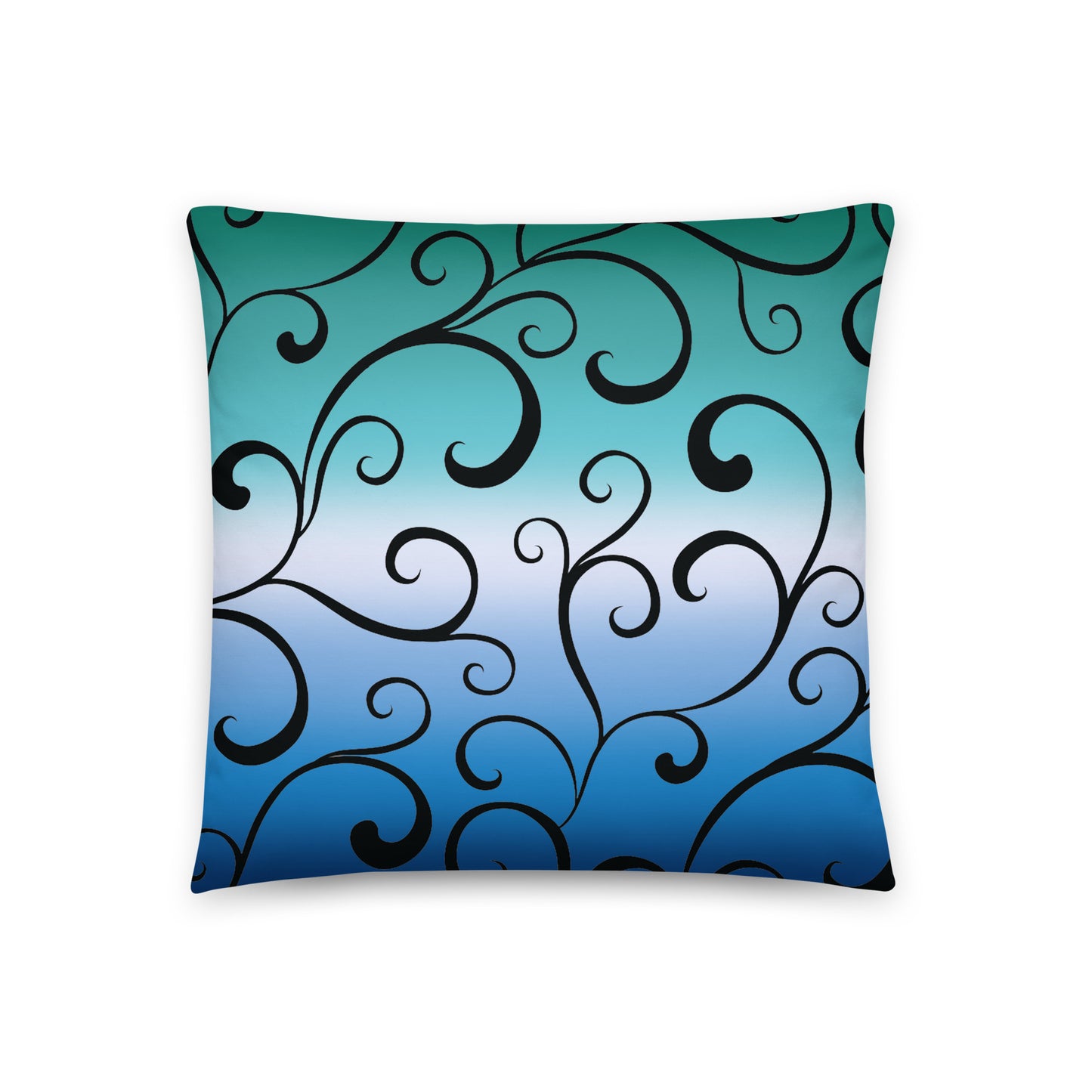 Gay MLM Vincian Pride Swirl Throw Pillow all-over-print-basic-pillow-18x18-back-6551334ff02a6