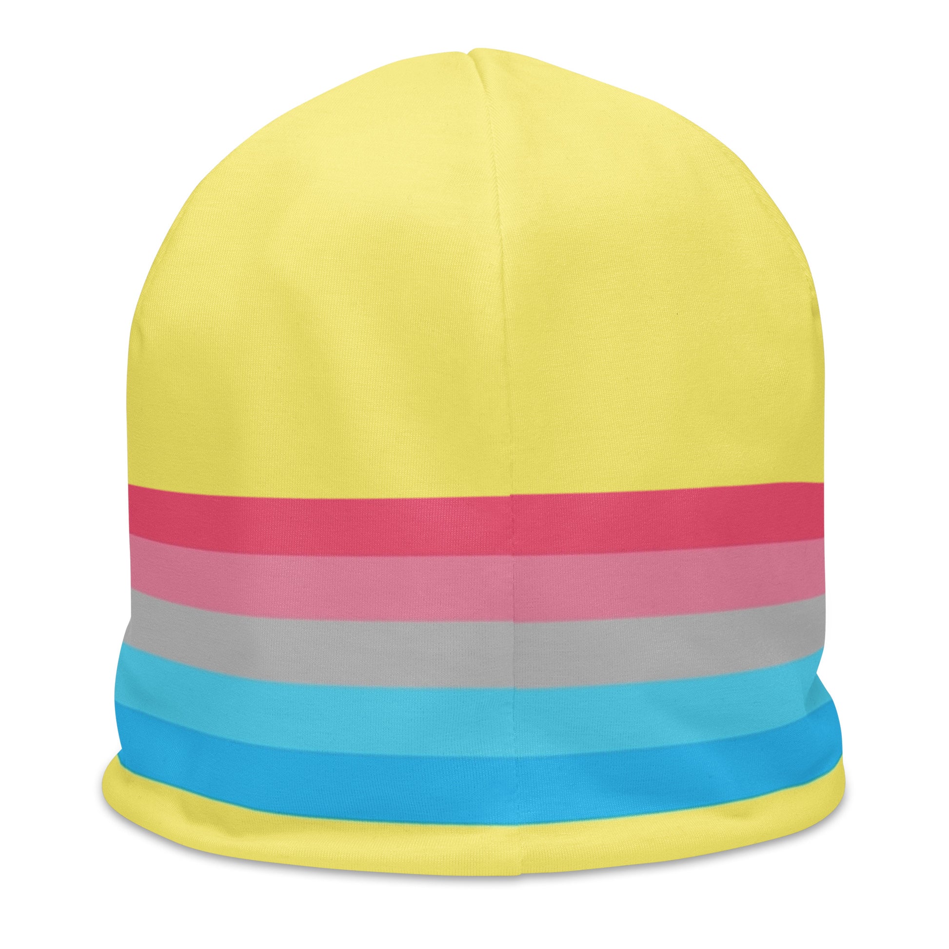 Genderflux Pride Beanie all-over-print-beanie-white-back-652d67a22545f