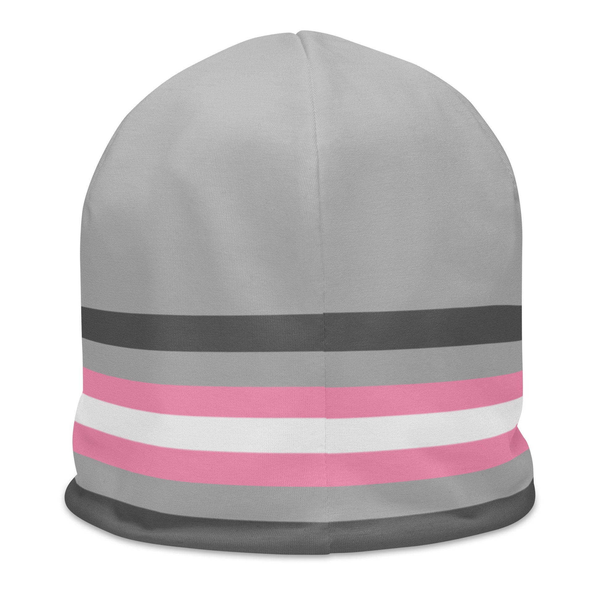 Demigirl Pride Beanie all-over-print-beanie-white-back-652d67dcb2cfd