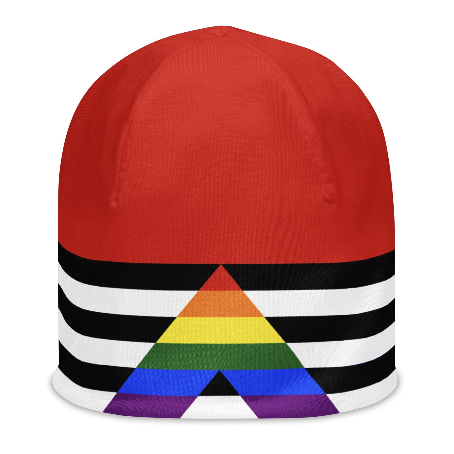 Straight Ally Pride Flag Beanie all-over-print-beanie-white-front-652eaebb2a739