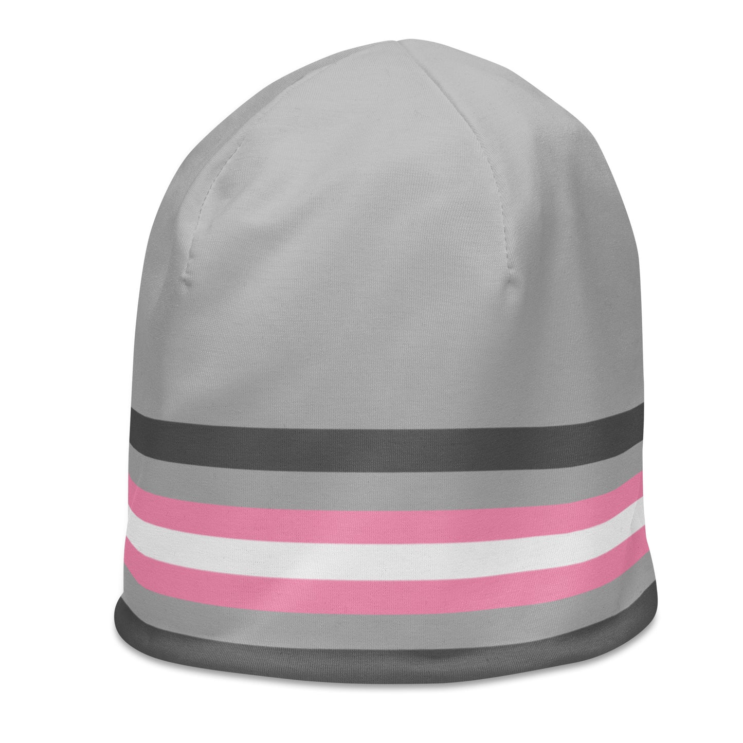 Demigirl Pride Beanie all-over-print-beanie-white-left-front-652d67dcb2dd2