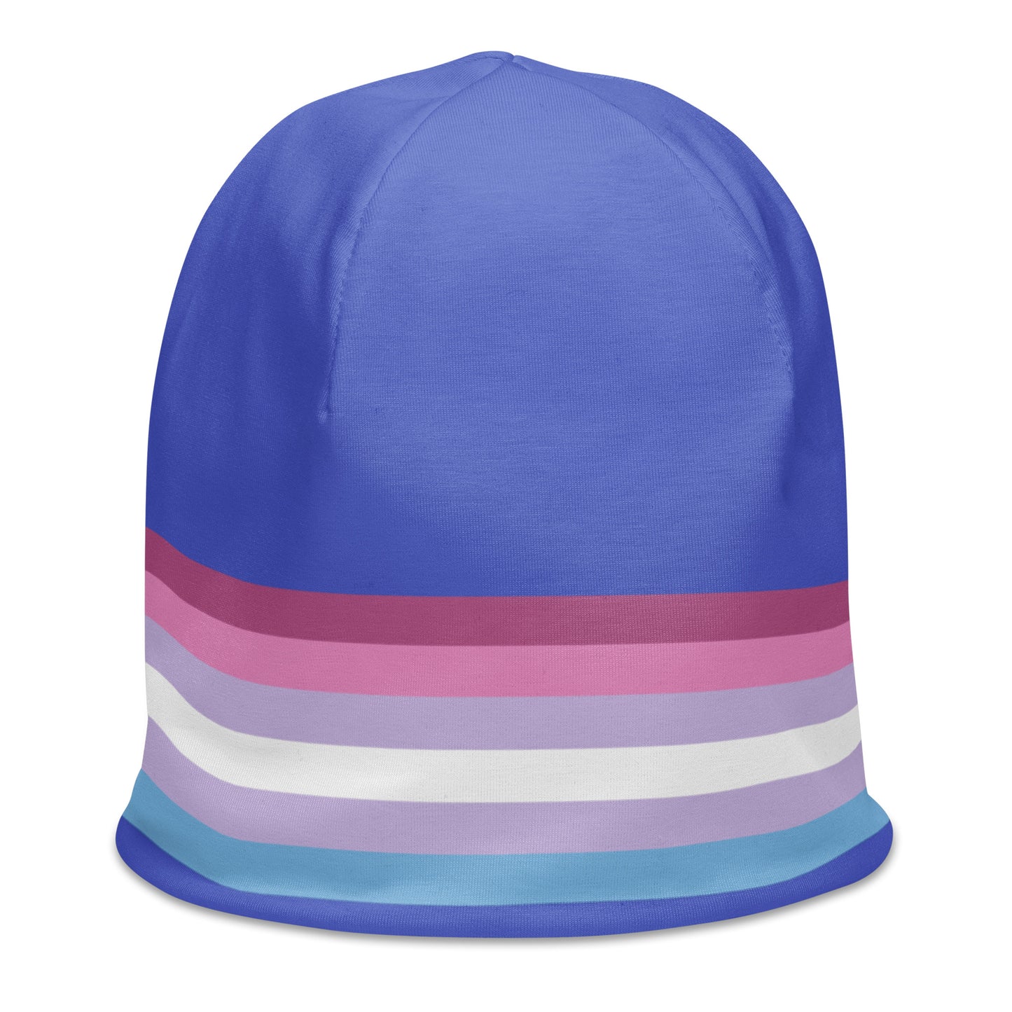 Bigender Pride Flag Beanie all-over-print-beanie-white-right-front-652d6896ebb37