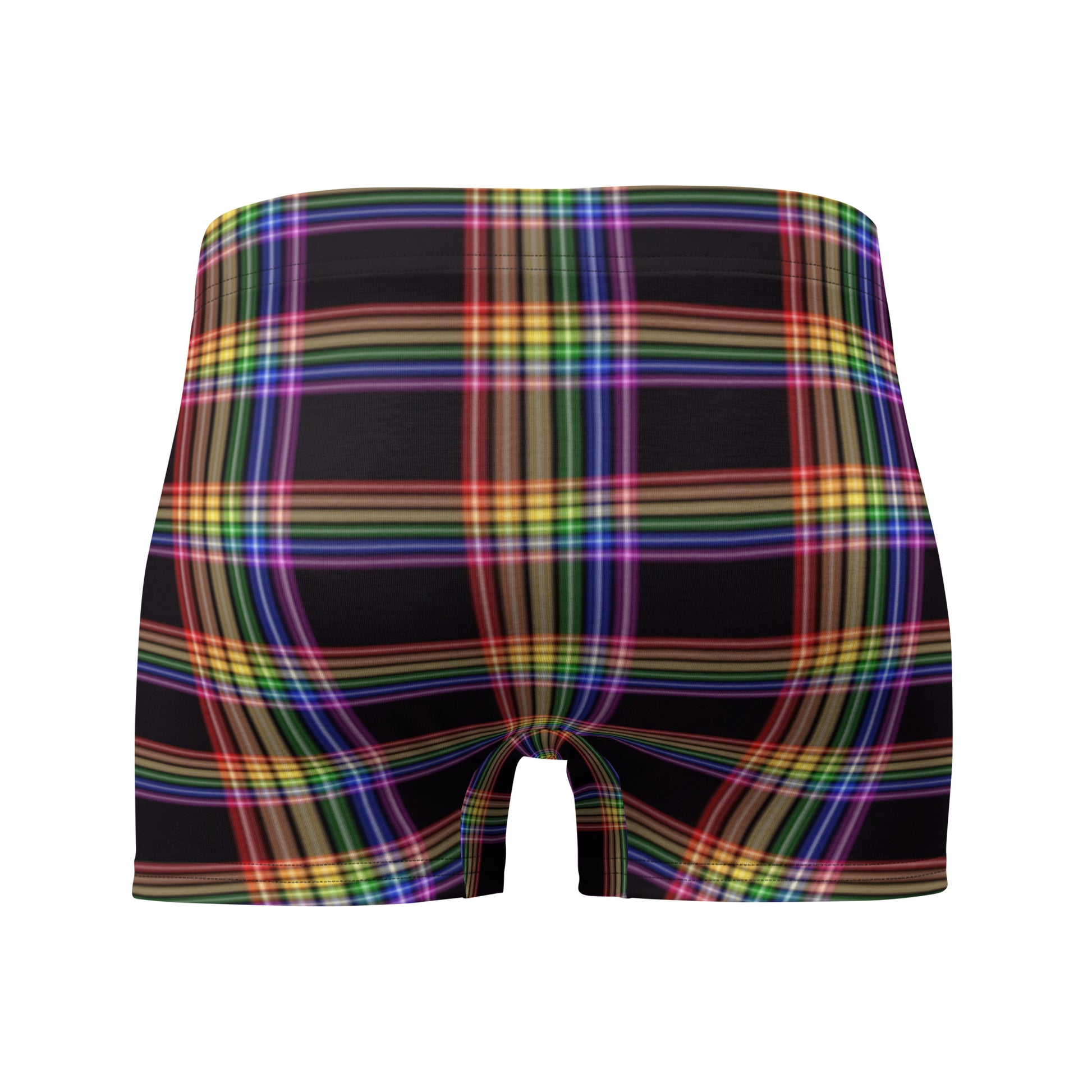 LGBTQ Pride Boxer Briefs Underwear - Plaid Pride all-over-print-boxer-briefs-white-back-652f3647f3706