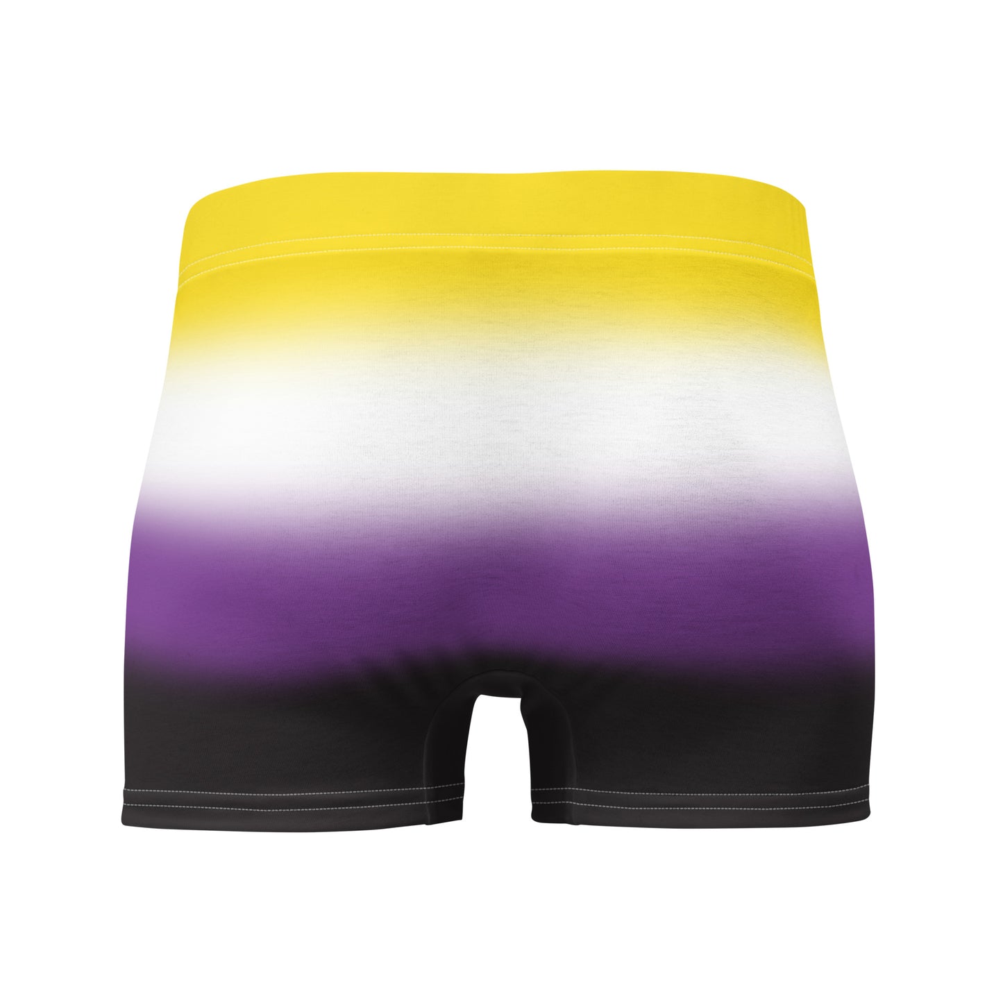 Nonbinary Enby Pride Boxer Briefs Underwear in Ombre all-over-print-boxer-briefs-white-back-655d20c0daefb