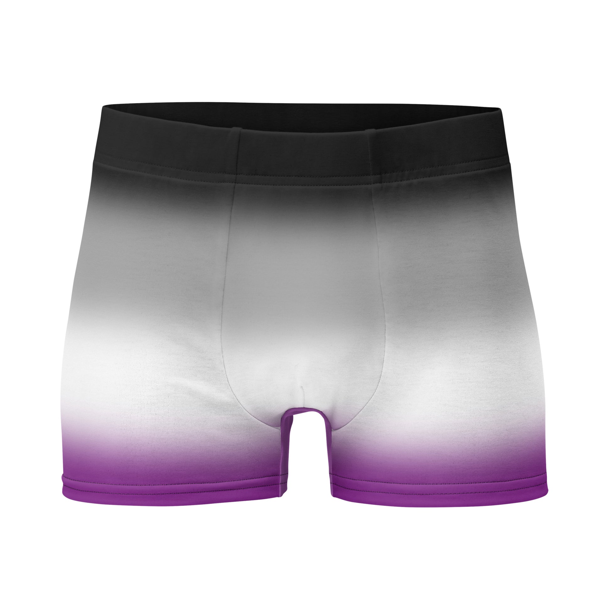 Asexual Ace Pride Boxer Briefs Underwear in Ombre all-over-print-boxer-briefs-white-front-655d1e536c2e5