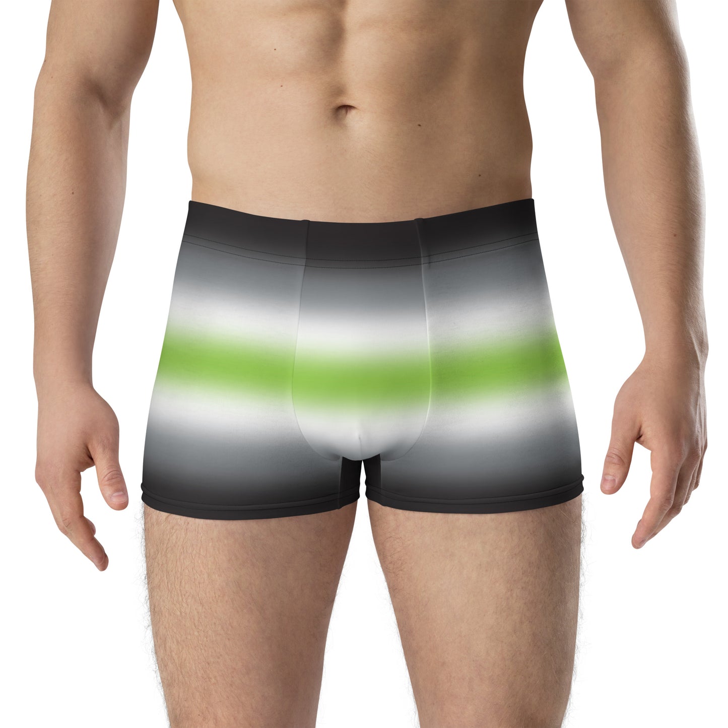 Agender Pride Boxer Briefs Underwear in Ombre all-over-print-boxer-briefs-white-front-655d1eaf79e9b